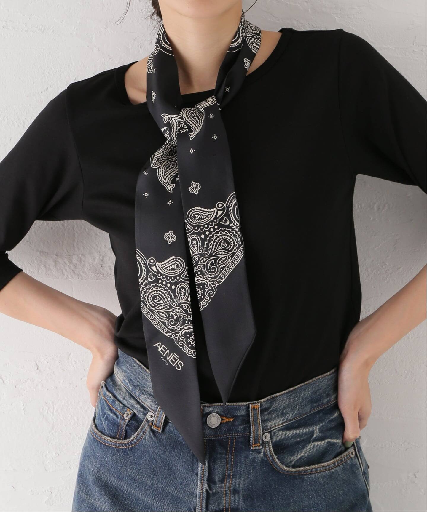 スローブ イエナ（SLOBE IENA）/AENEIS/エネス シルクバンダナ MINIMAL BANBANA AENEIS/エネス シルクバンダナ MINIMAL BANBANA（スカーフ／バンダナ