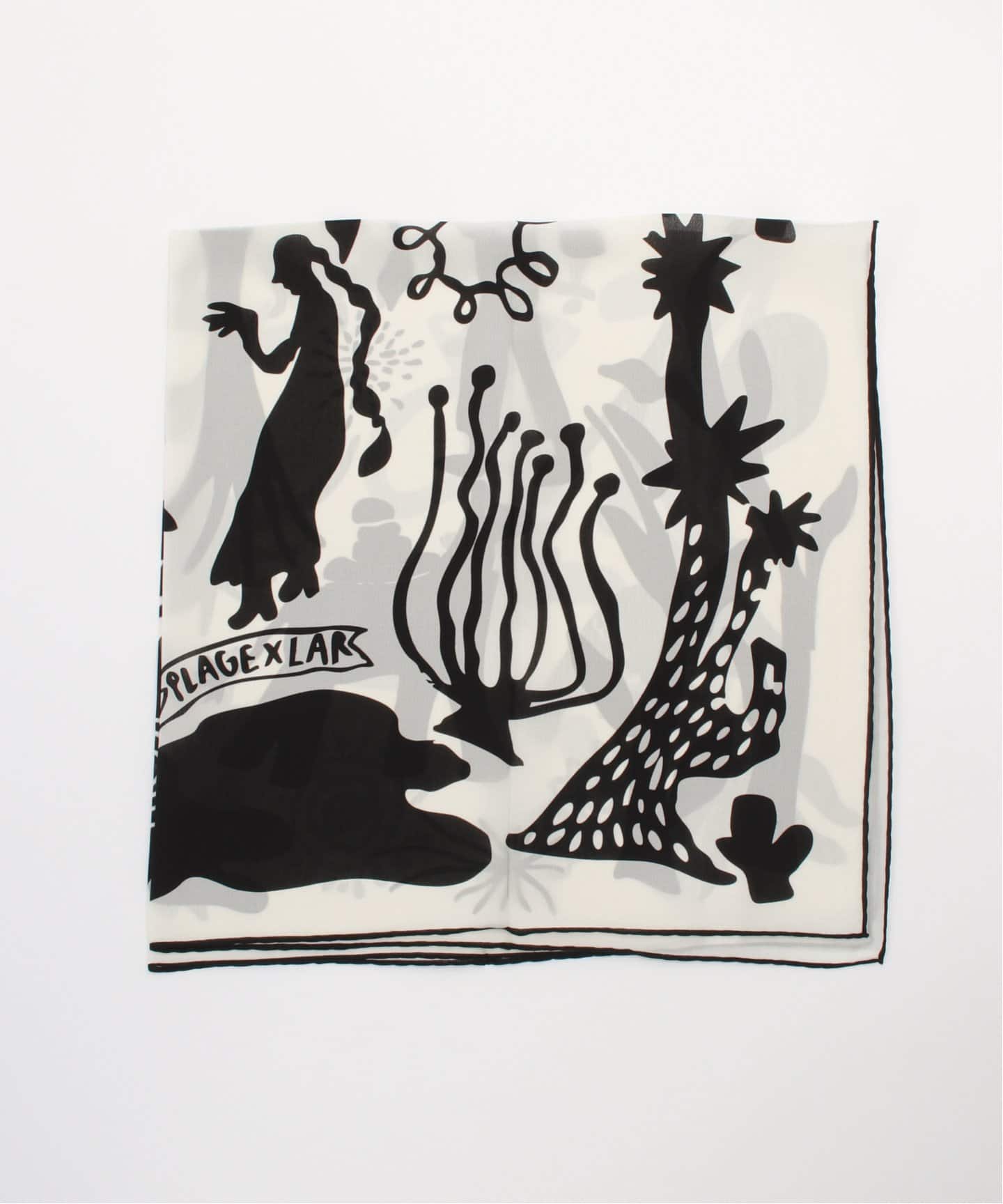 シルクスカーフ plage LAR / ラー 別注 LARGE SILK スカーフ（スカーフ／バンダナ