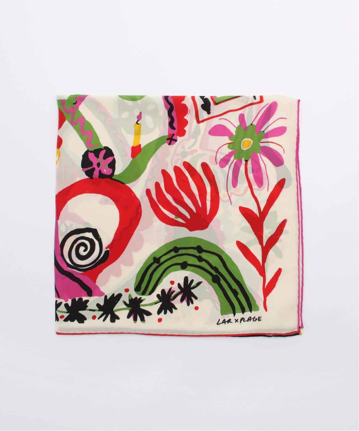 シルクスカーフ plage LAR / ラー 別注 LARGE SILK スカーフ（スカーフ／バンダナ
