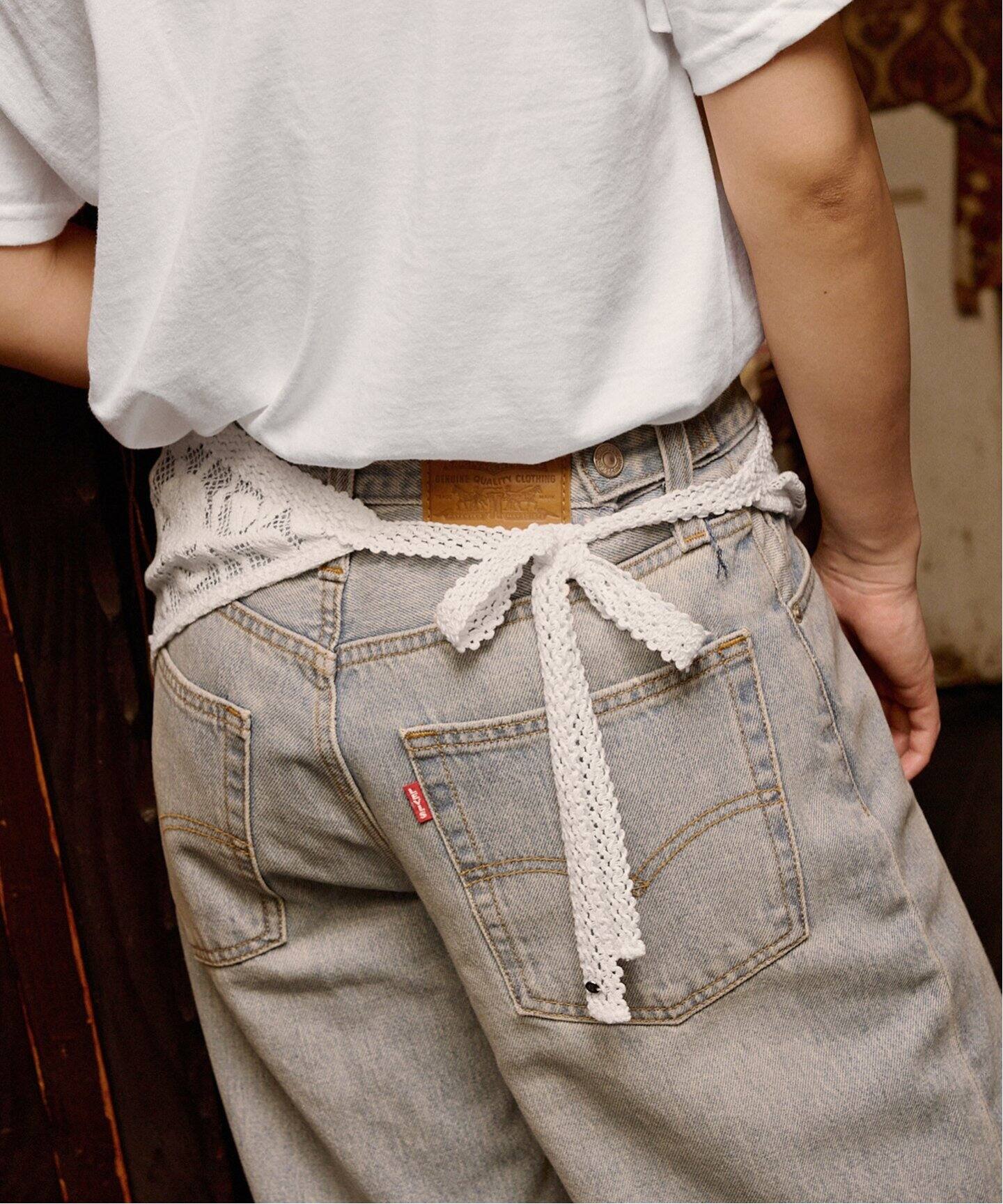 WEB限定》SLOBE citron. メッシュレースボネ（スカーフ／バンダナ 