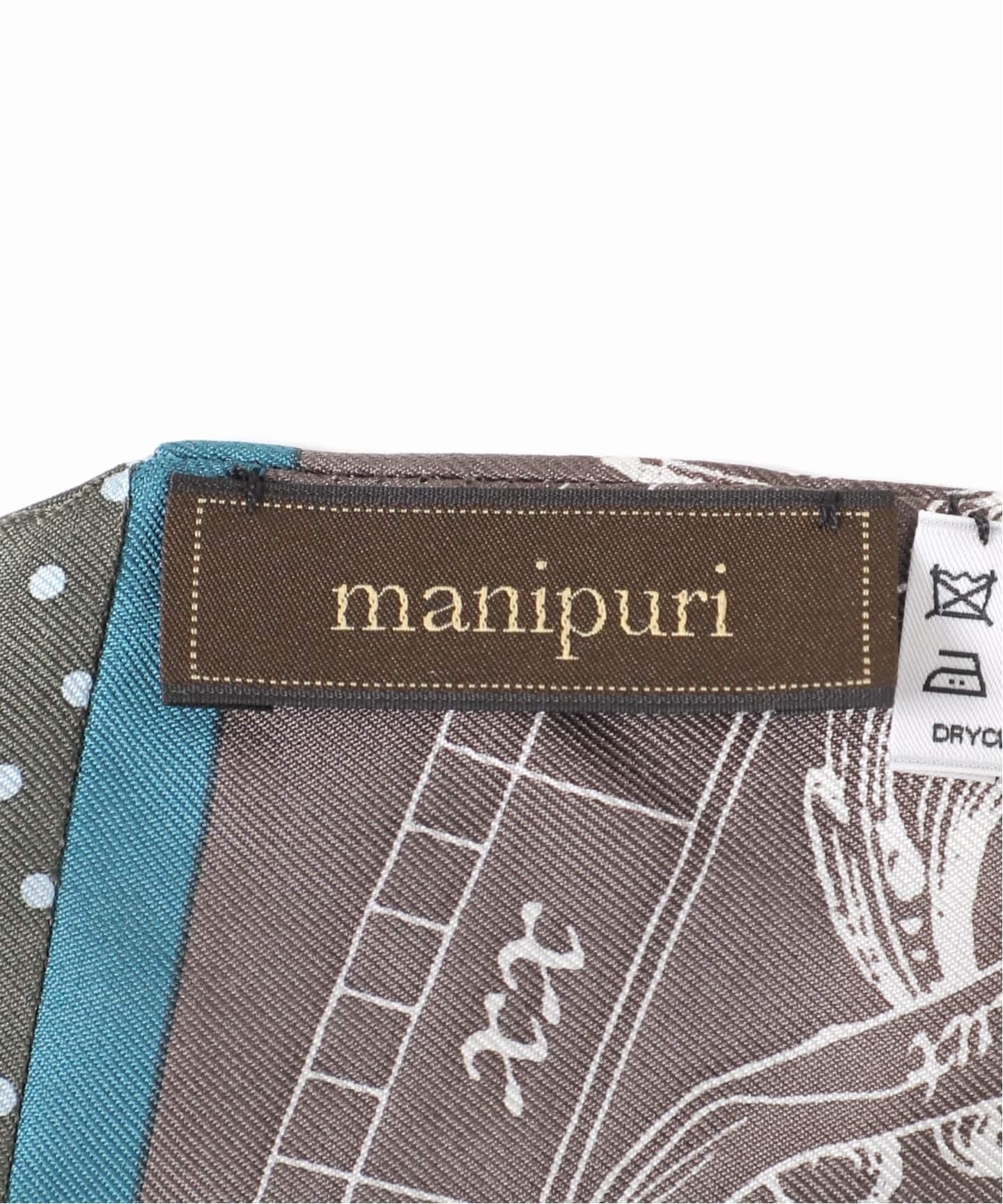 予約》manipuri マニプリ ダイヤガタスカーフ 柄別注（スカーフ