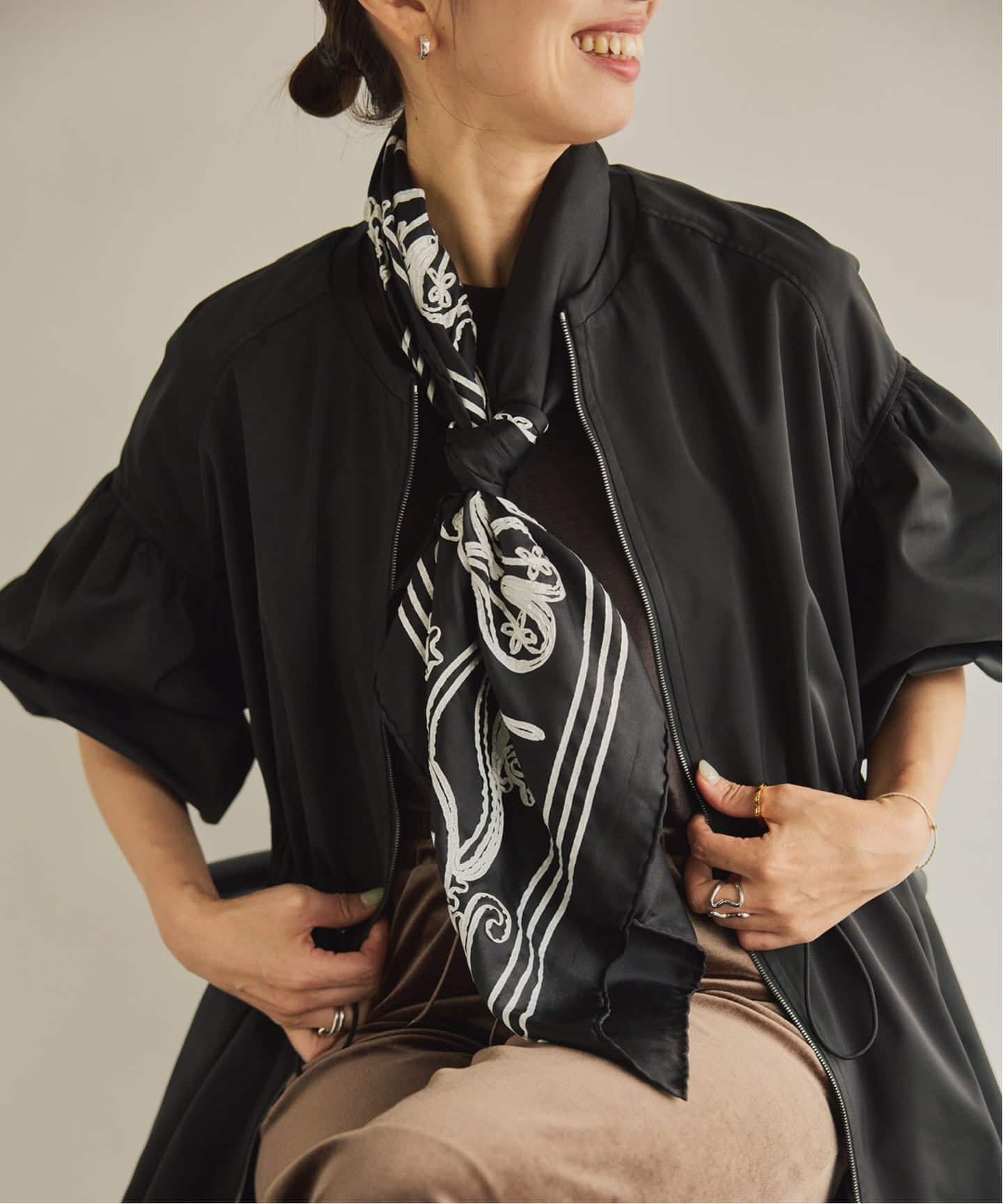 A SAUCE MELER アソースメレ テープエンブロイダリーバンダナスカーフ AM25FSC148