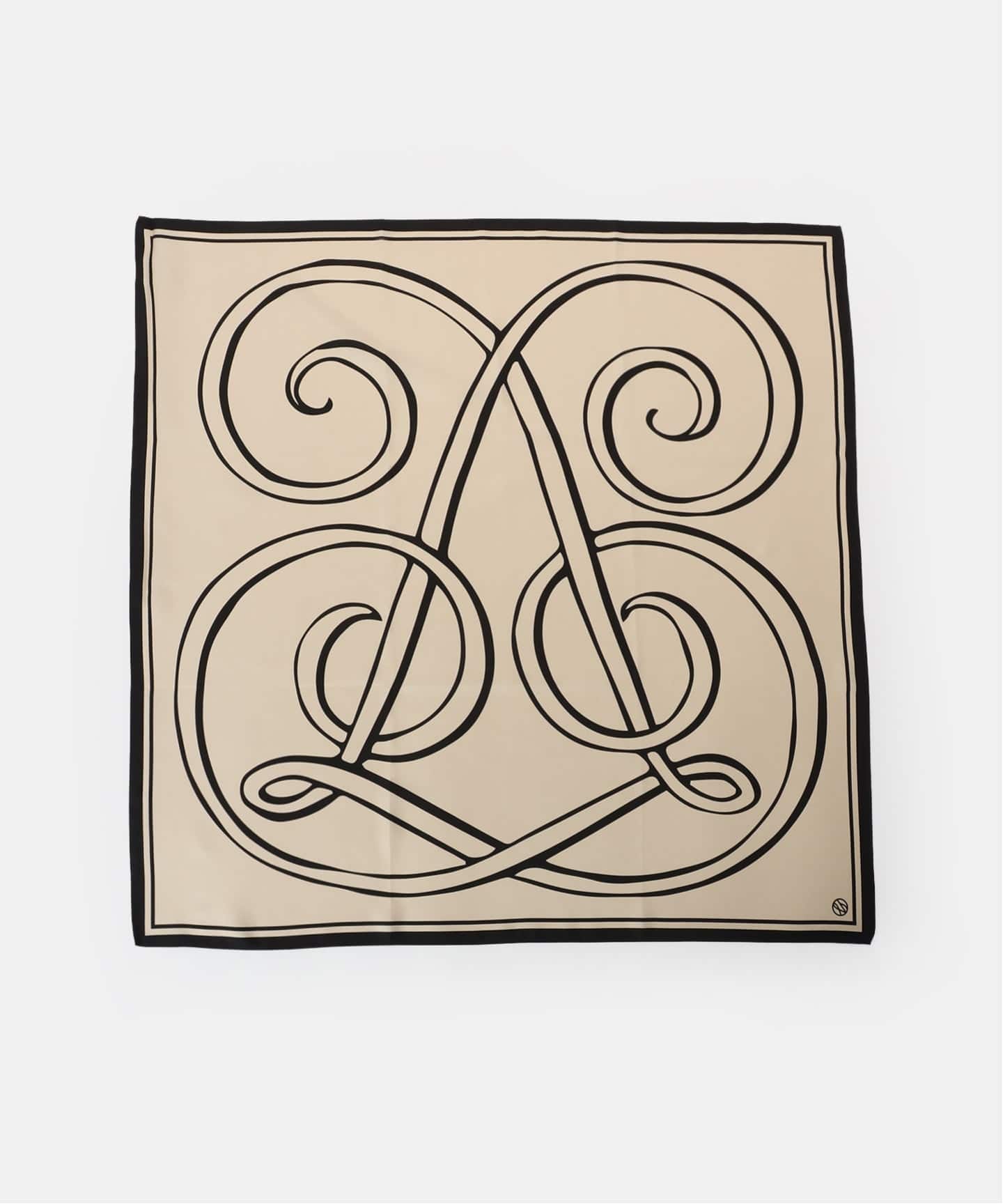 【新品未使用】 VERMEIL par iena ロゴシルクスカーフ Le Scarf レ スカーフ Monogram Large（スカーフ／バンダナ