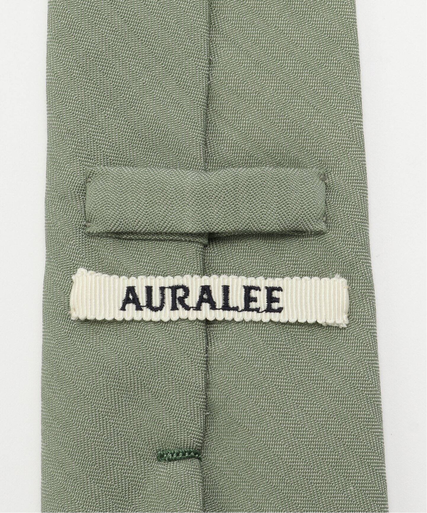 AURALEE (オーラリー) WOOL HERRINGBONE タイ A25ST05CH-M（ネクタイ 