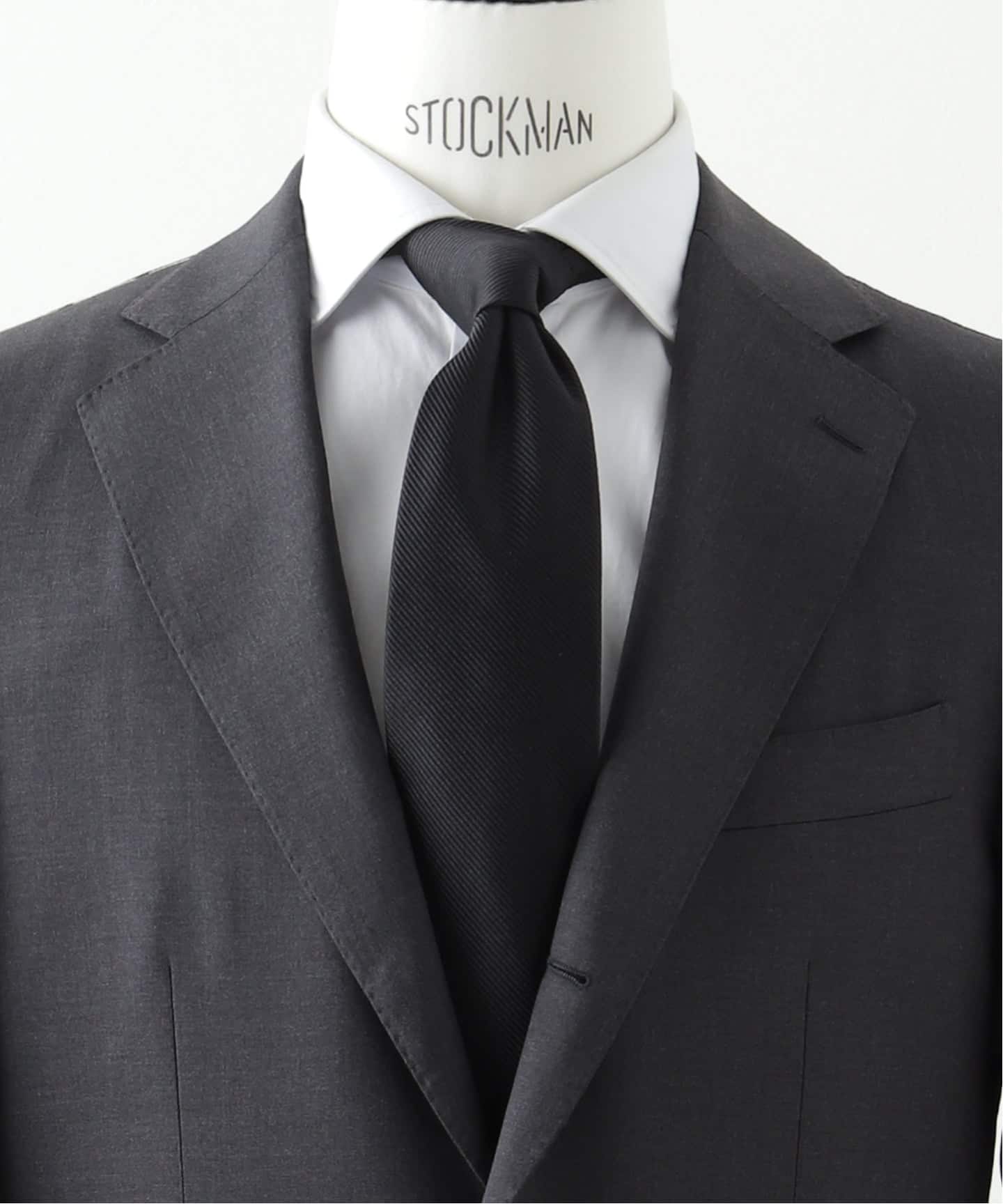 ビームスエフ ネクタイ ソリッドタイ 無地 ハイブランド 高級シルク 黒茶 BEAMS F（ビームスF）ソリッド ネクタイ（スーツ・ネクタイ ネクタイ