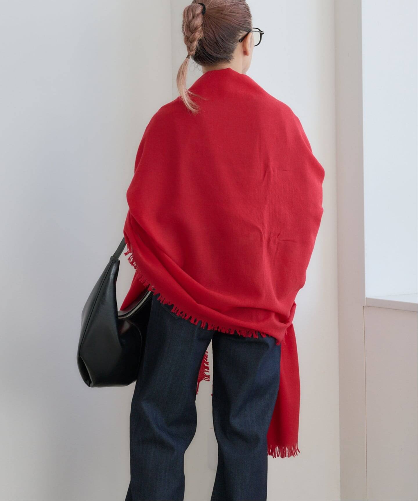 ASAUCE MELER ファインラムエアリーソリッドウールストール（ストール