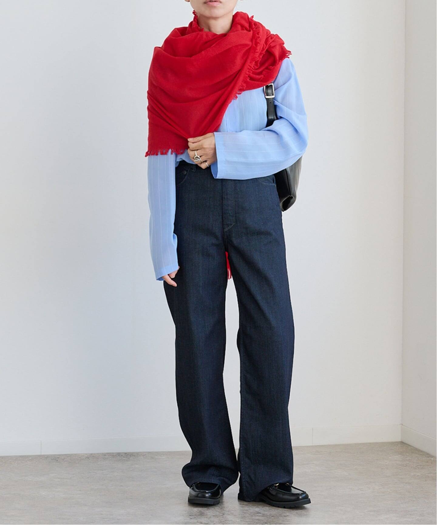 ASAUCE MELER ファインラムエアリーソリッドウールストール（ストール