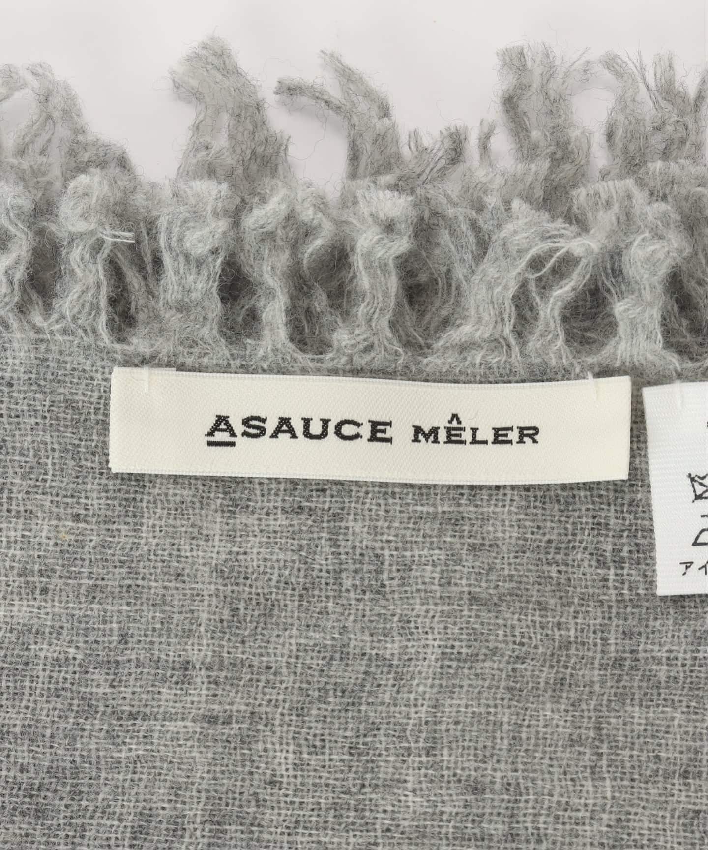 ASAUCE MELER ファインラムエアリーソリッドウールストール（ストール