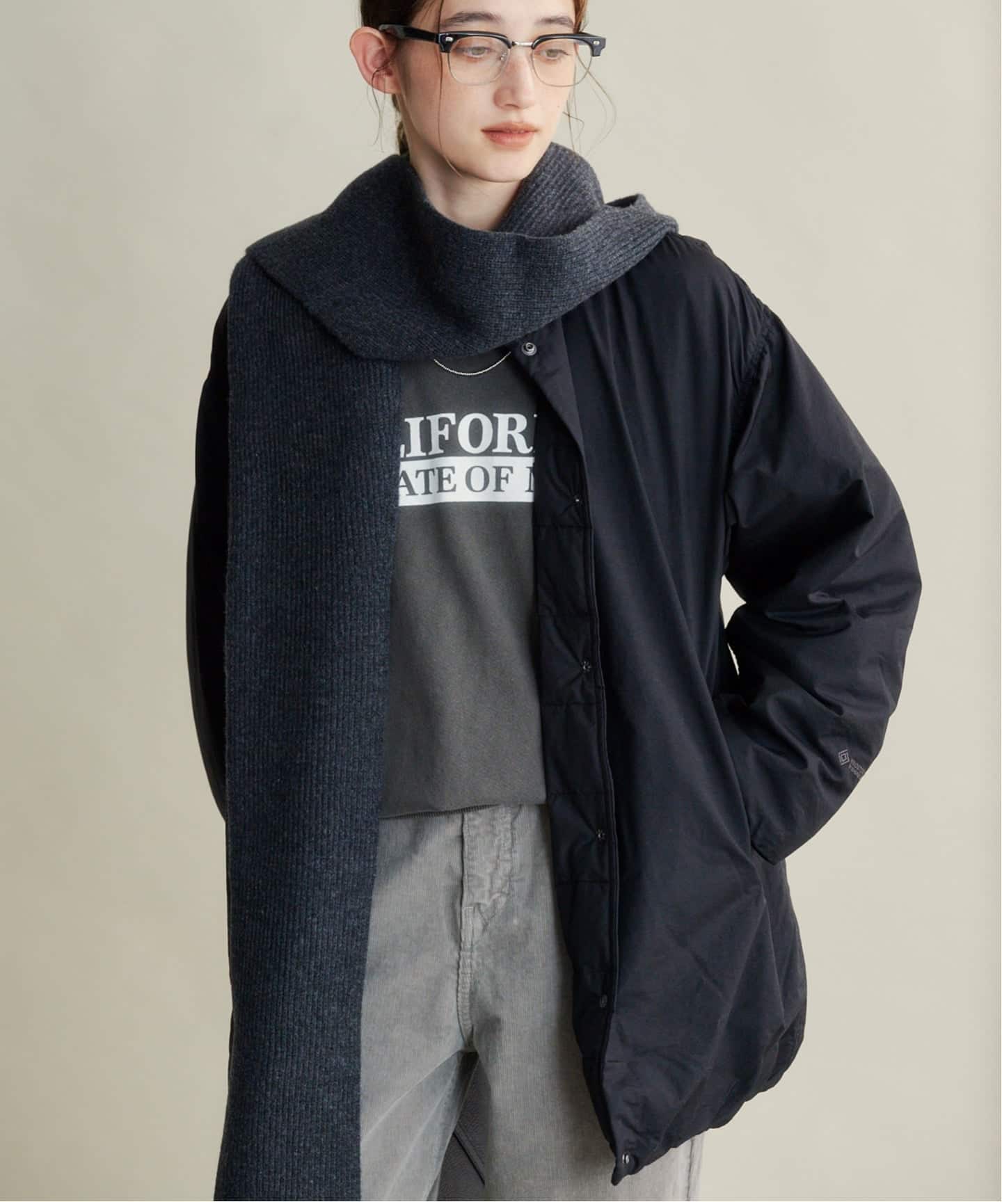 MY＿ CASHMERE BLENDED BALACLAVA WITH SCARF（マフラー）｜BOICE FROM