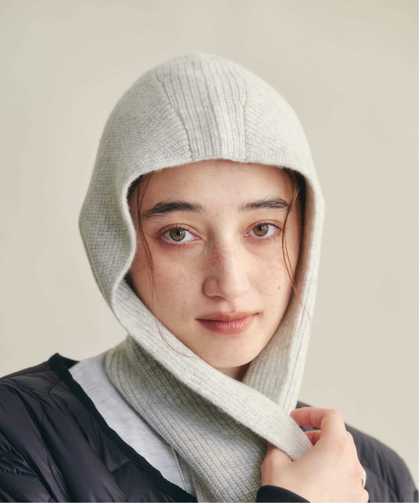 MY__ CASHMERE BLENDED バラクラバ マフラー MY＿ CASHMERE BLENDED BALACLAVA WITH SCARF（マフラー）｜BOICE FROM