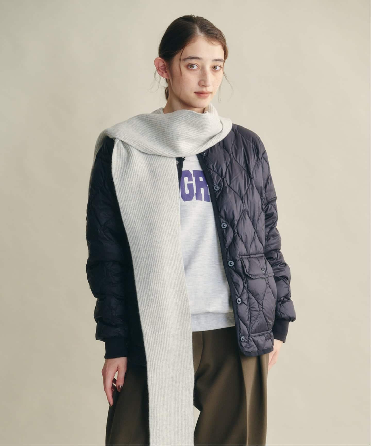 MY＿ CASHMERE BLENDED BALACLAVA WITH SCARF（マフラー）｜BOICE FROM