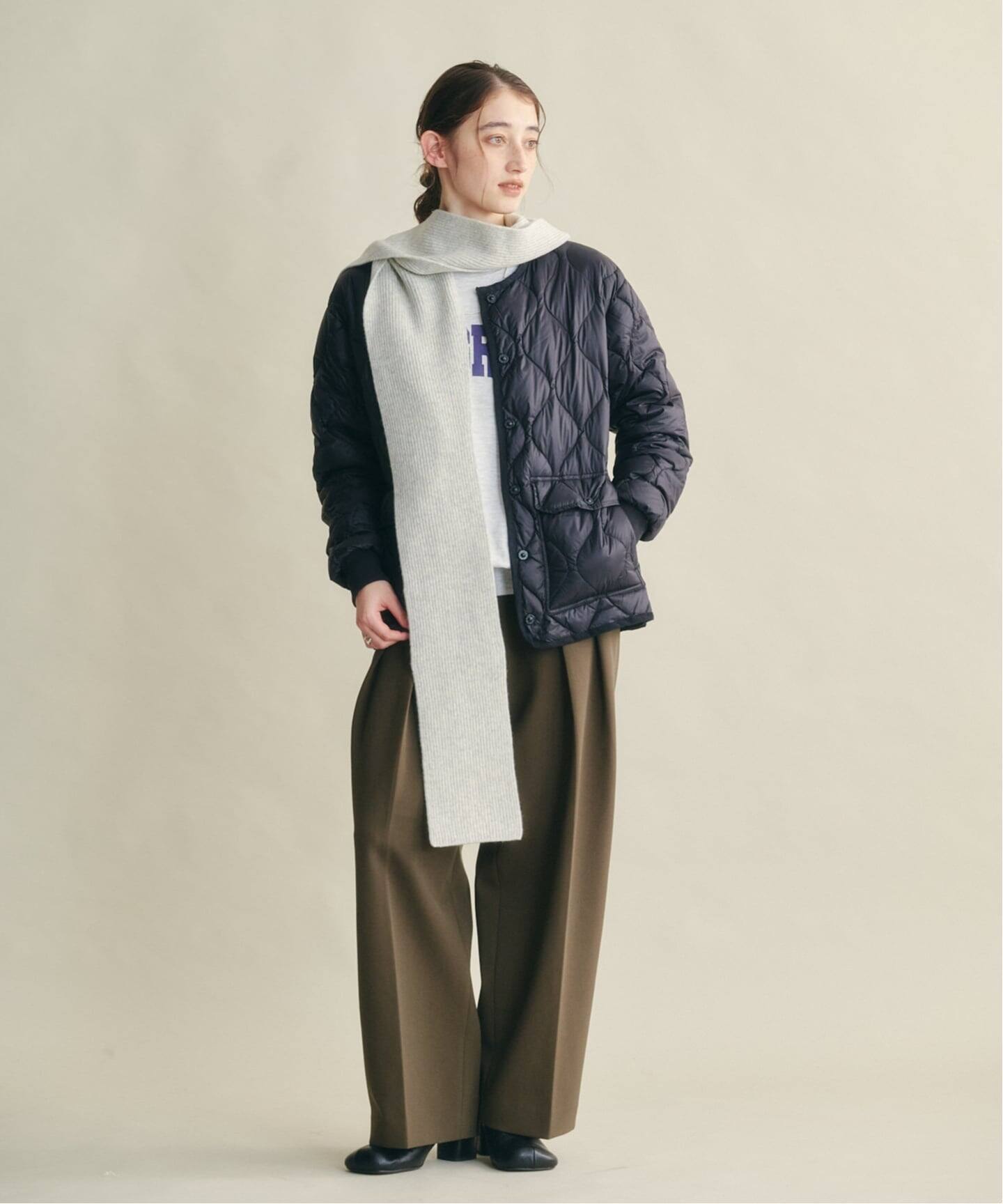 MY＿ CASHMERE BLENDED BALACLAVA WITH SCARF（マフラー）｜BOICE FROM