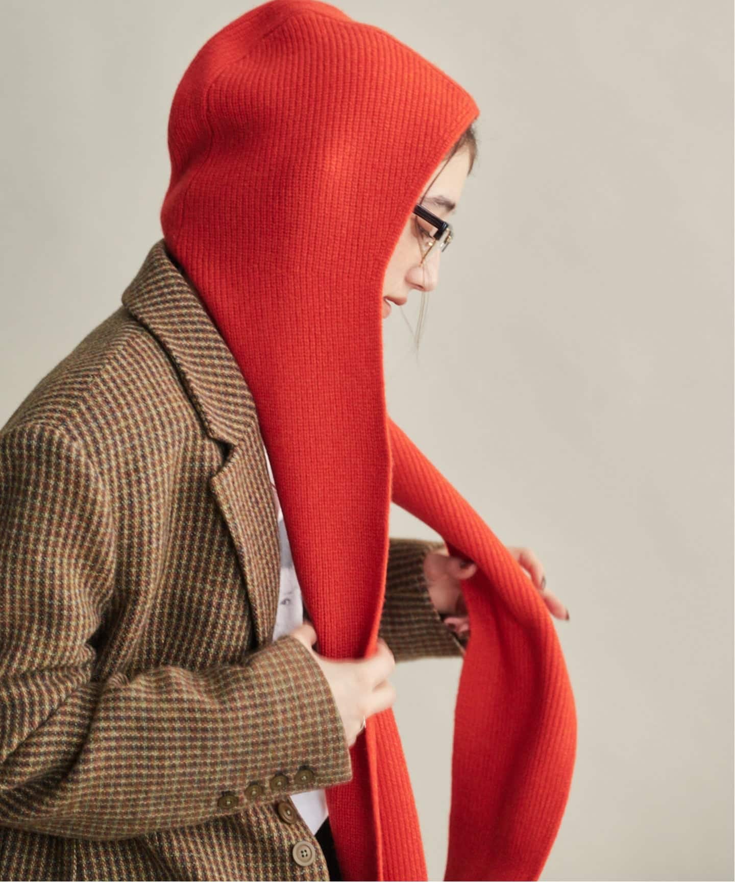 MY＿ CASHMERE BLENDED BALACLAVA WITH SCARF（マフラー）｜BOICE FROM