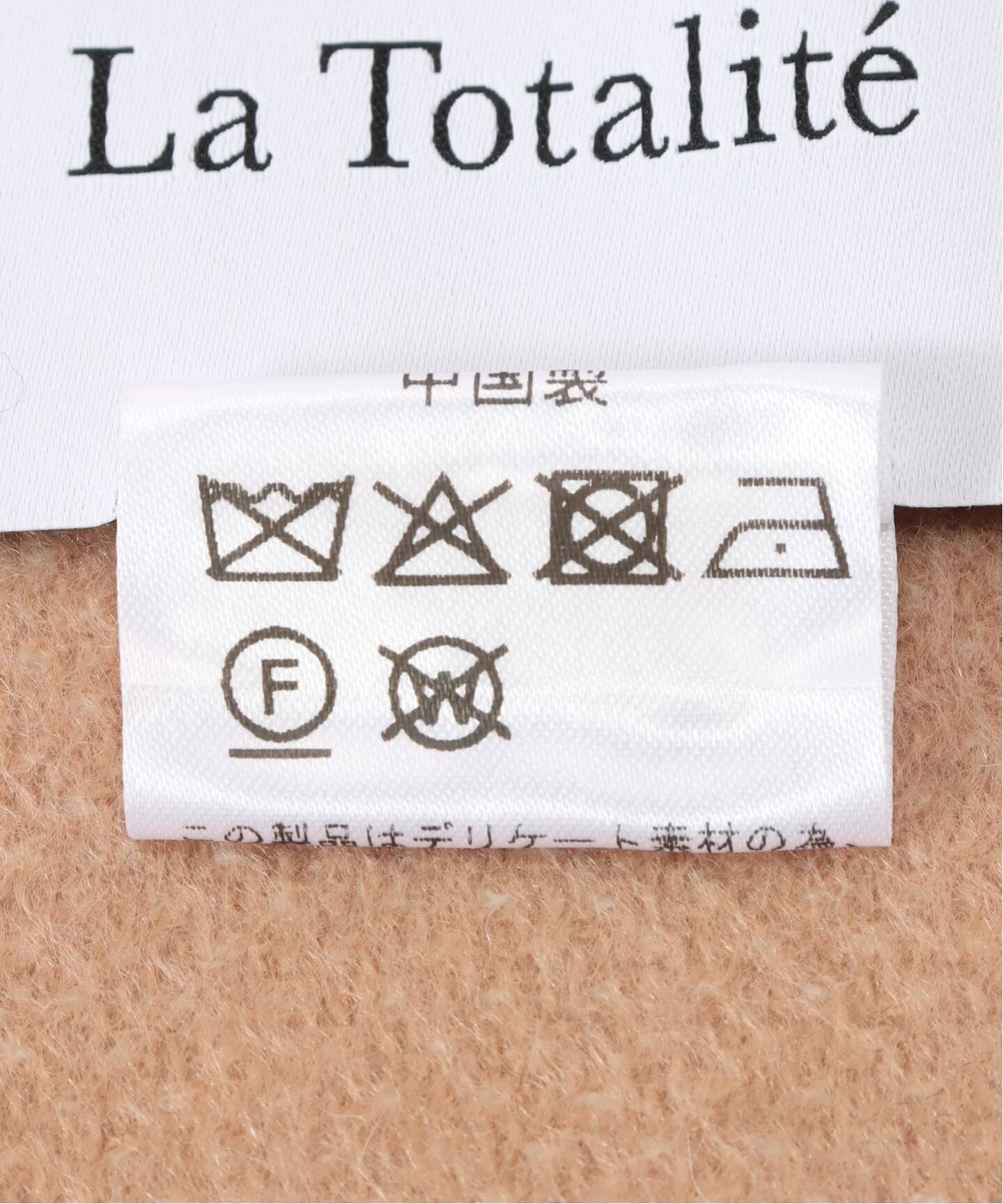 La Totalite カシミヤブレンド Wフェイスマフラー（マフラー）｜La