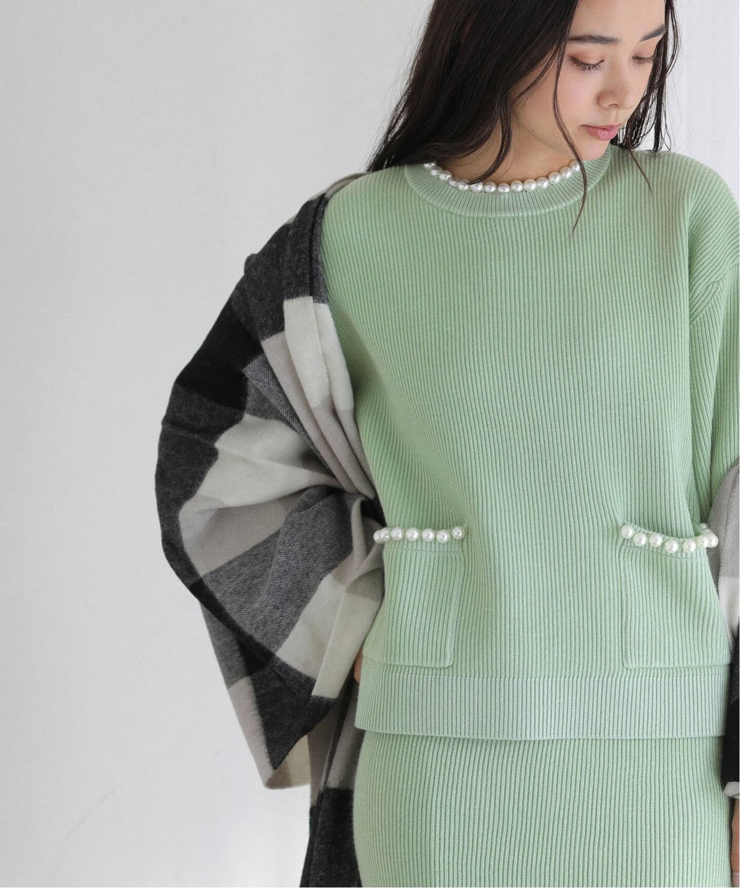 TWEEDMILL/ツイードミル ウール チェックストール 70*190cm（ストール