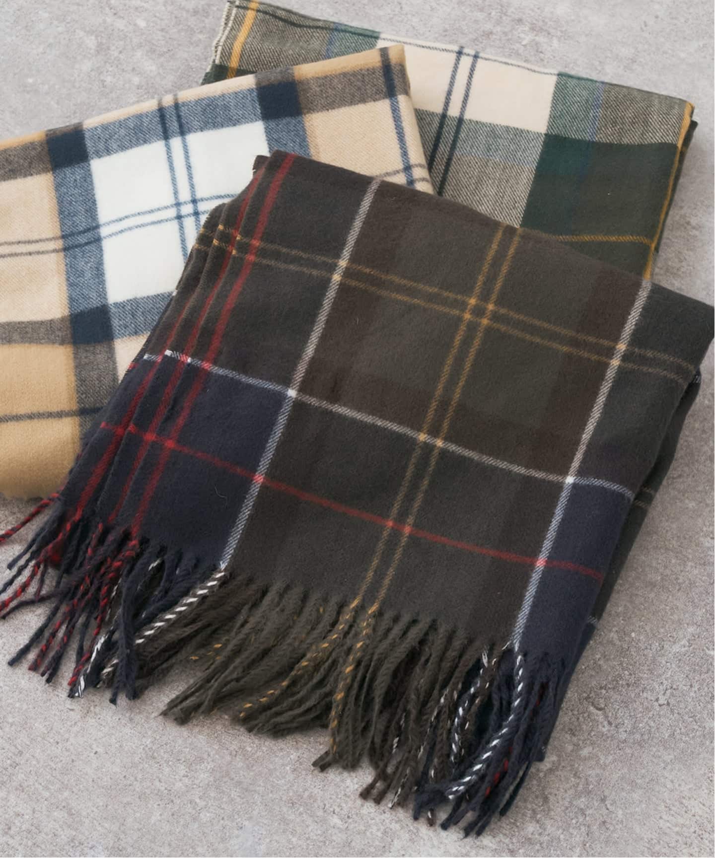 予約》Barbour/バブアー チェックマフラー（マフラー）｜Spick