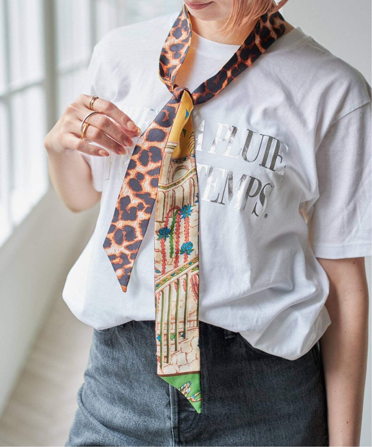 予約》manipuri/マニプリ 別注 tie scarf（スカーフ／バンダナ 