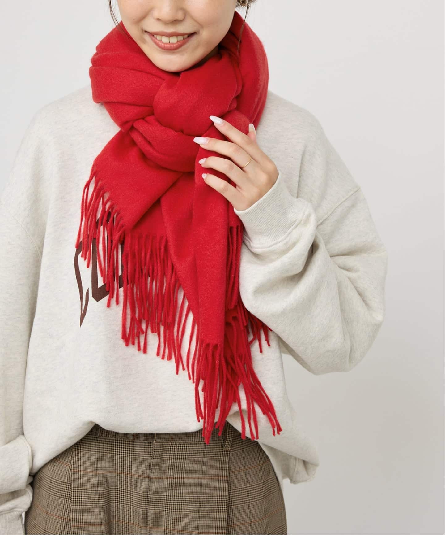 【タグ付新品】Spick&Span ORIGINALカシミヤ100%大判ストール 予約》Spick & Span カシミヤストール（ストール）｜Spick and