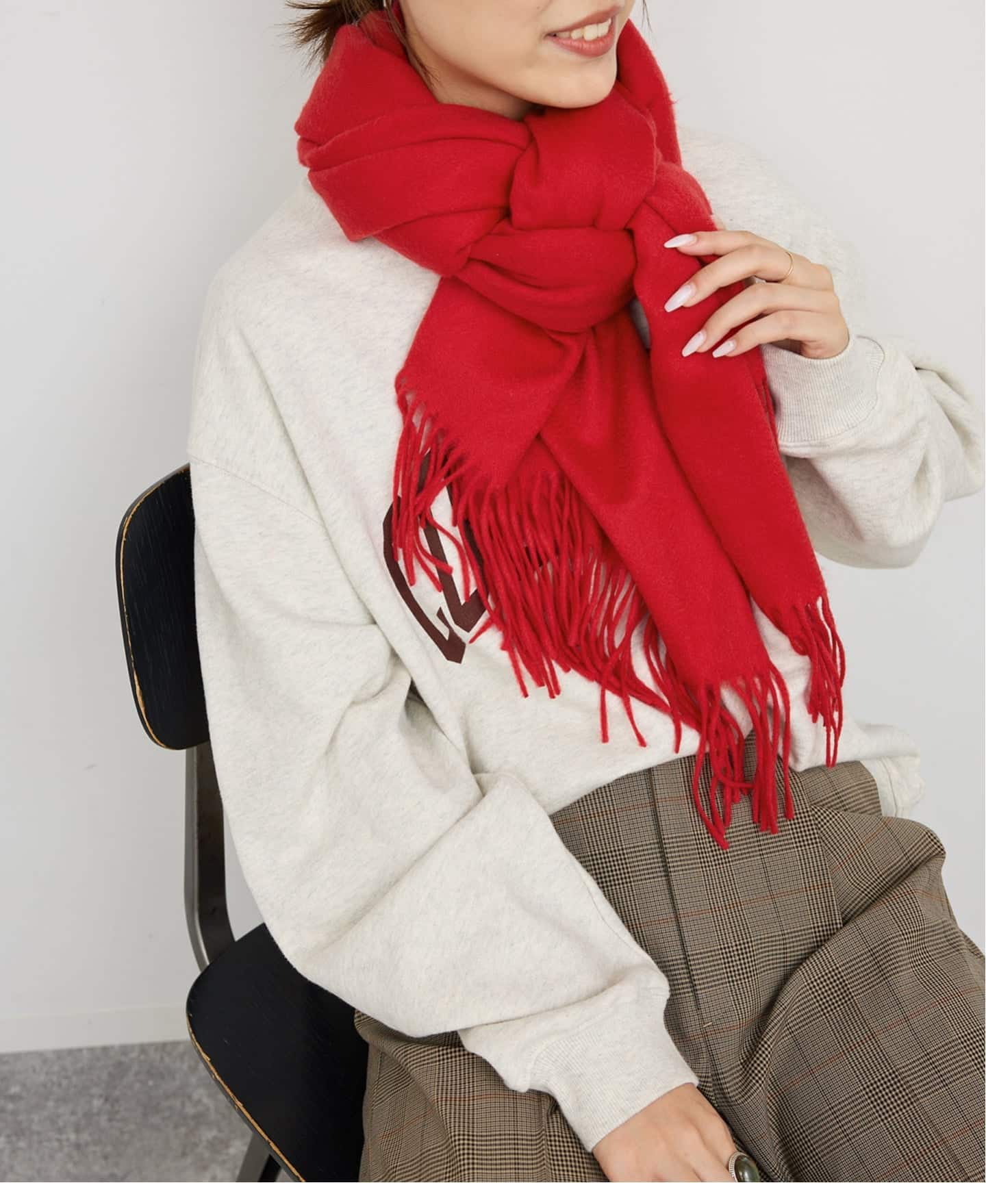 スピック＆スパン　カシミヤストール　グレー未開封 予約》Spick & Span カシミヤストール（ストール）｜Spick and