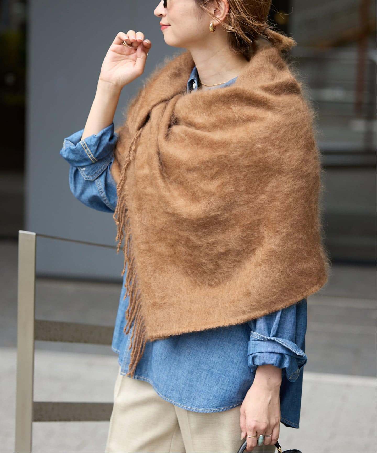 ◆クリーニング済◆Spick & Span Leclair カシミア Spick & Span｜《予約》Spick & Span カシミヤストール