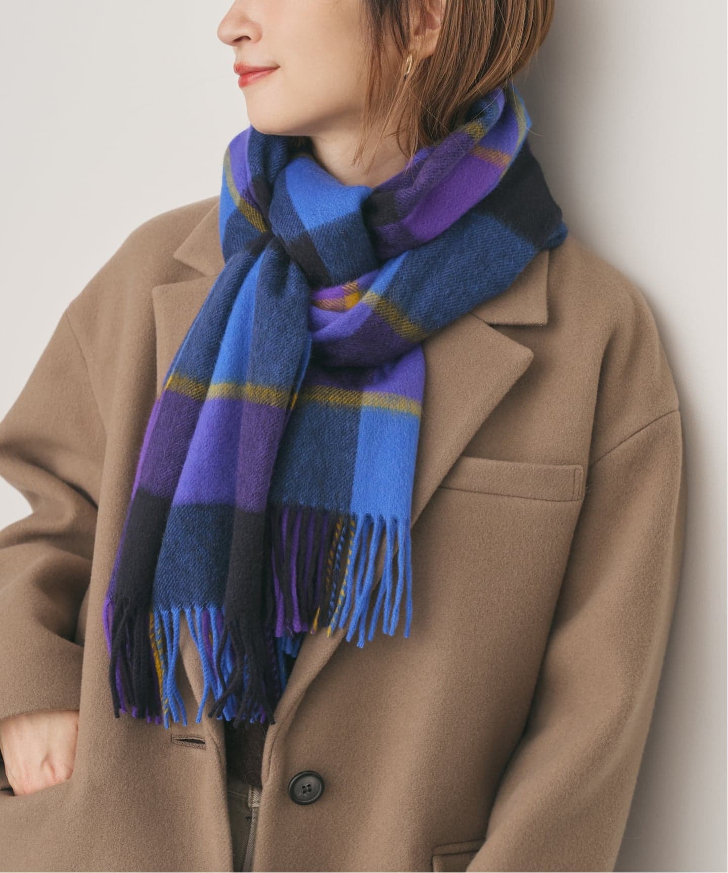 Joshua Ellisジョシュアエリスカシミアストール Joshua Ellisのカシミアストール【STANDARD BOOK 2022AW】 | HAPPY