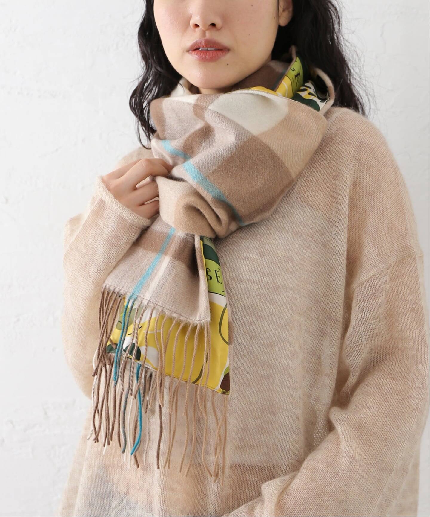 manipuri/マニプリ シルクカシミヤWマフラー（マフラー）｜Spick and