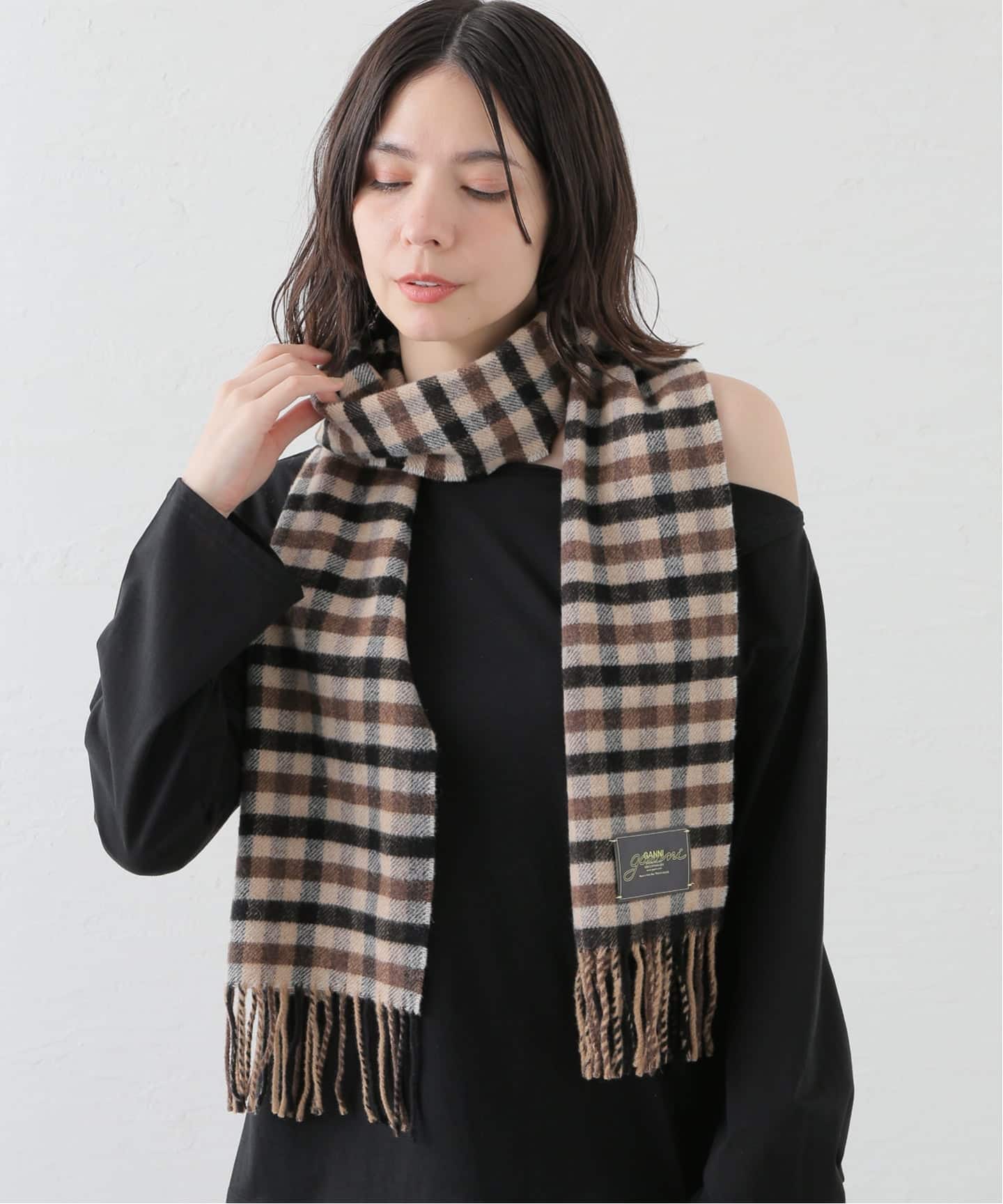 GANNI/ガニー Graphic Wool Scarf（マフラー）｜U by SPICK&SPAN（ユー