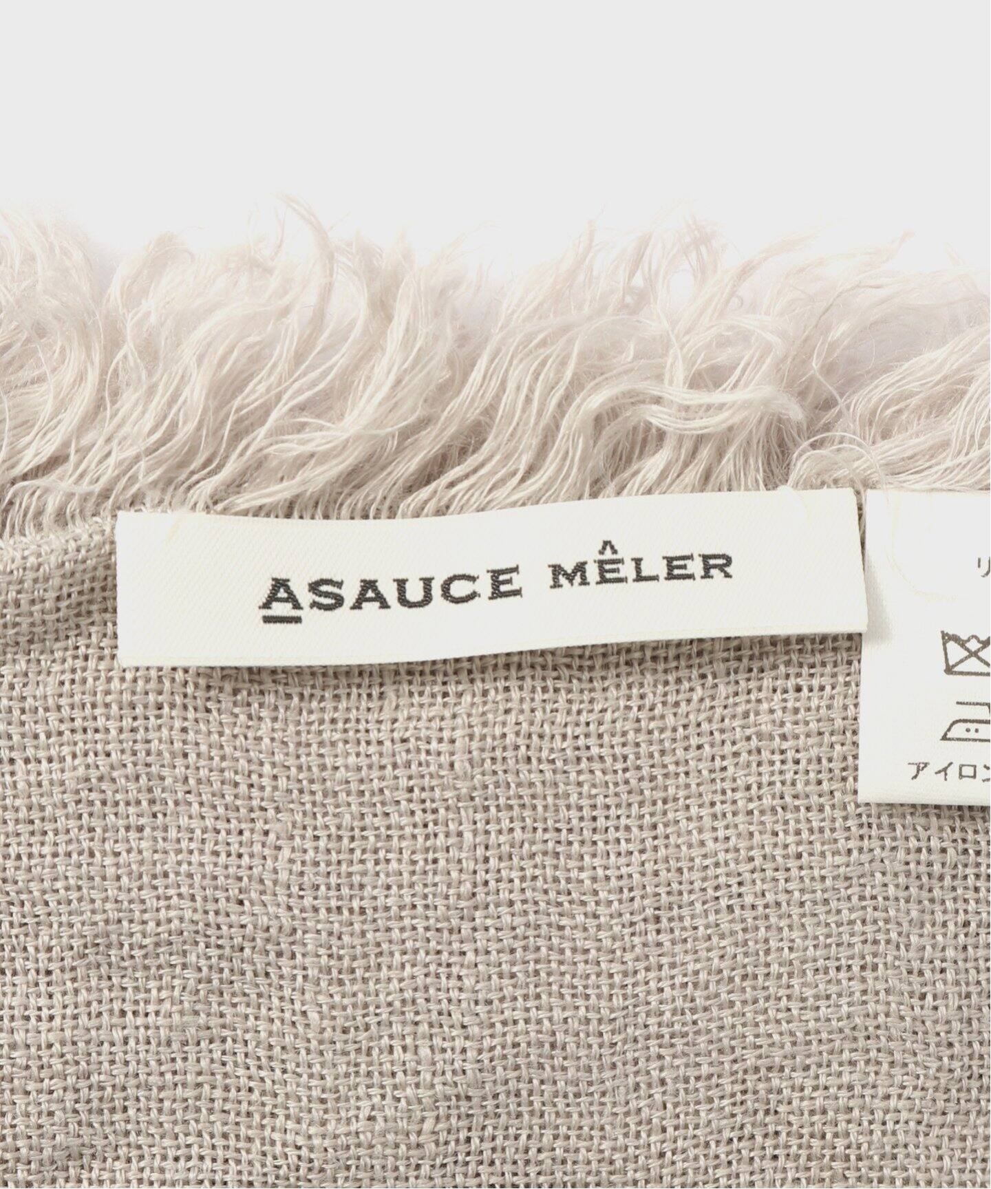 アソースメレ　ASAUCEMELER ストール　framework ASAUCE MELER/アソースメレ フランダースサンリネンガーゼストール