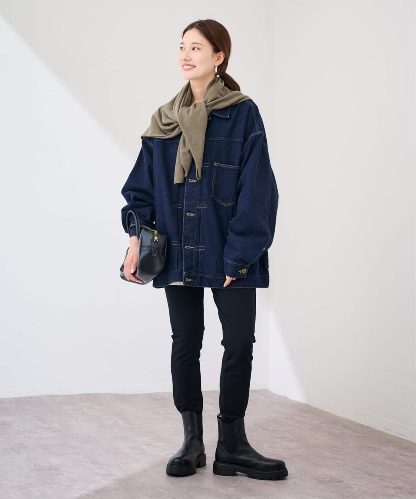 FRAMeWORK THROW/スロー コットンカシミヤスクエアショール THROW/スロー コットンカシミヤスクエアショール（ストール