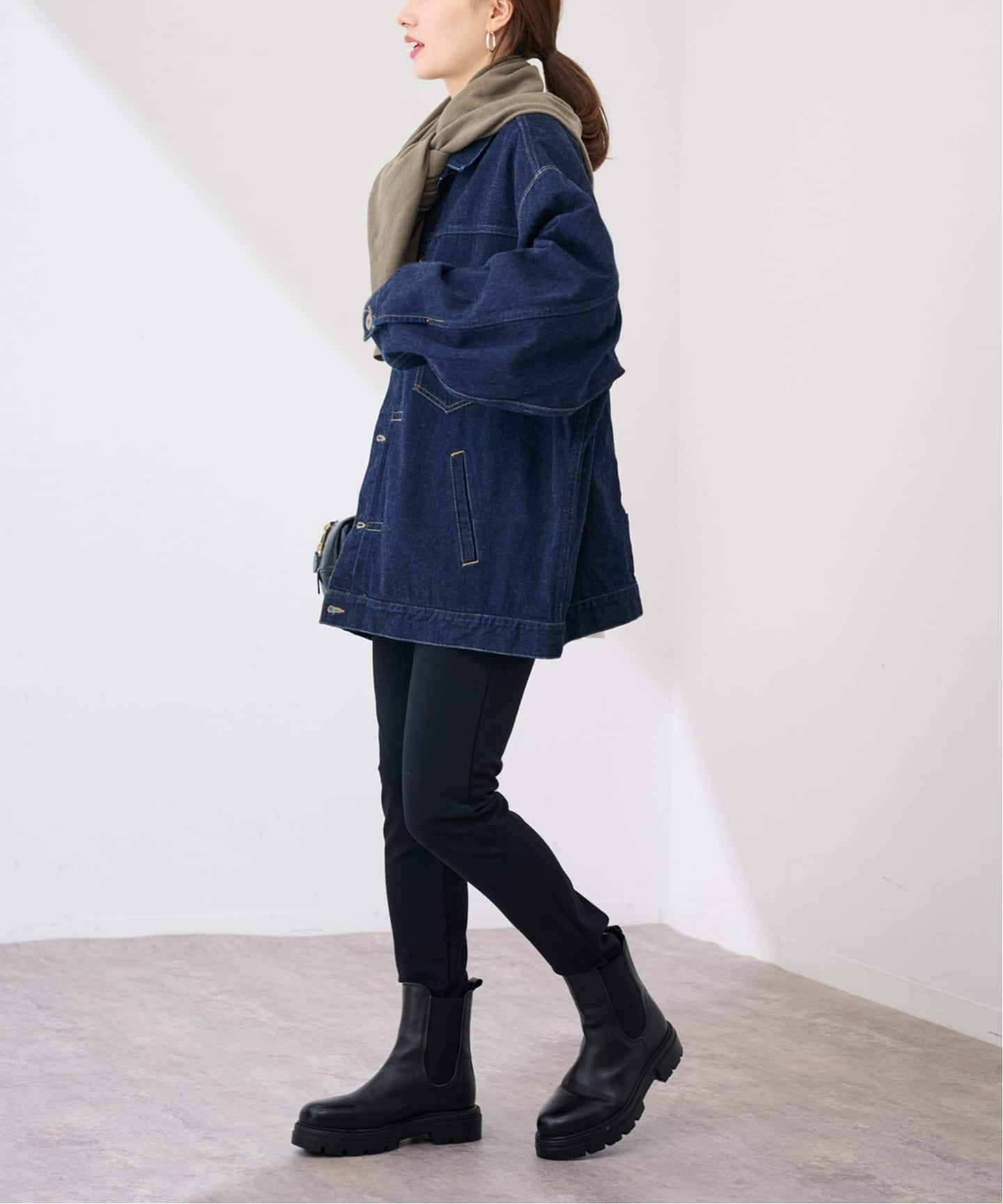 THROW/スロー コットンカシミヤスクエアショール（ストール