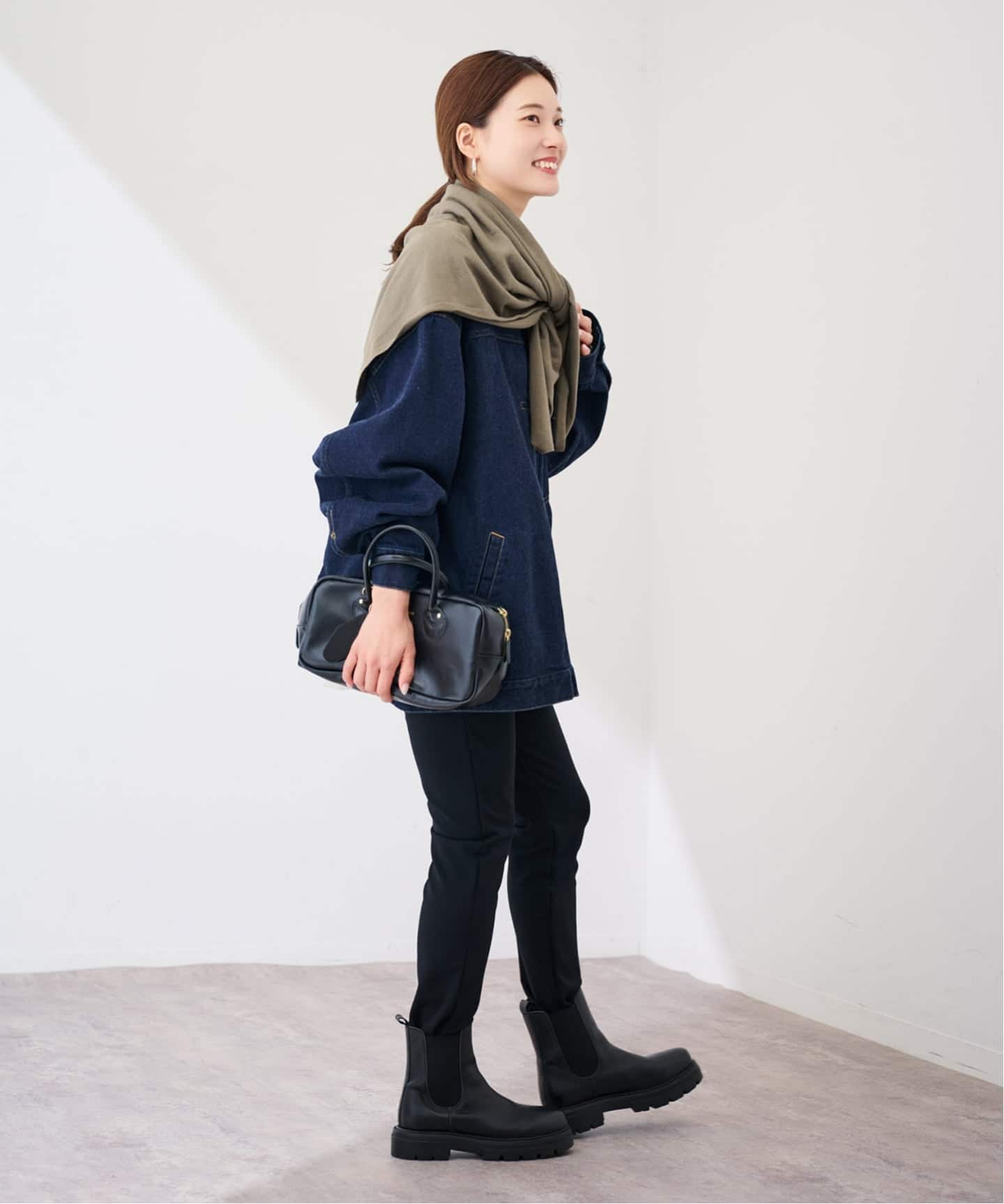 THROW/スロー コットンカシミヤスクエアショール（ストール