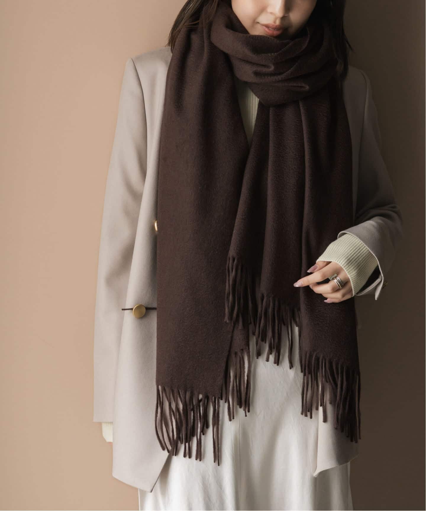 追加》オリジナルカシミヤストール（マフラー）｜NOBLE