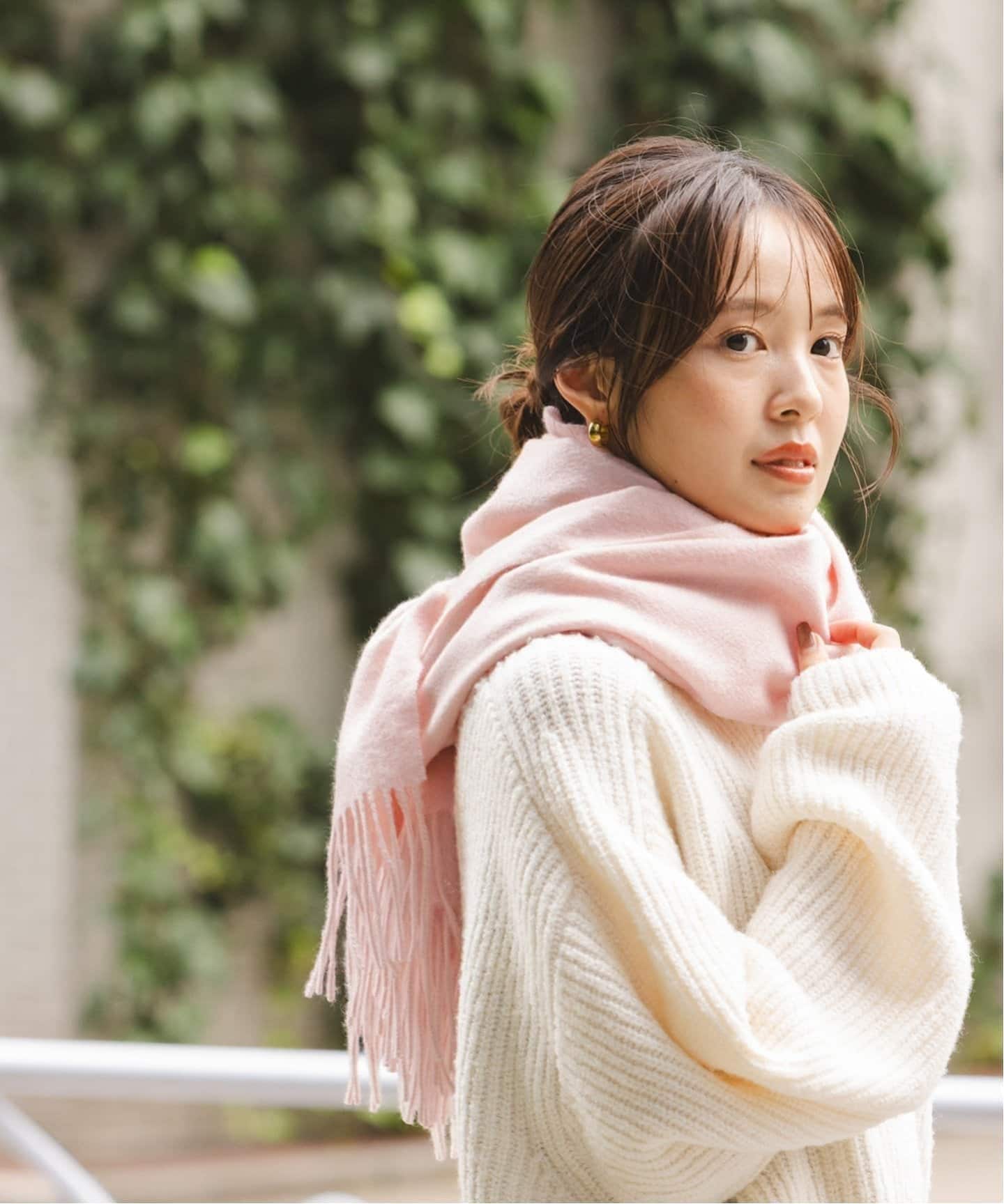 【未使用】ノーブル　カシミヤストール　ベージュ 追加》オリジナルカシミヤストール（マフラー）｜NOBLE