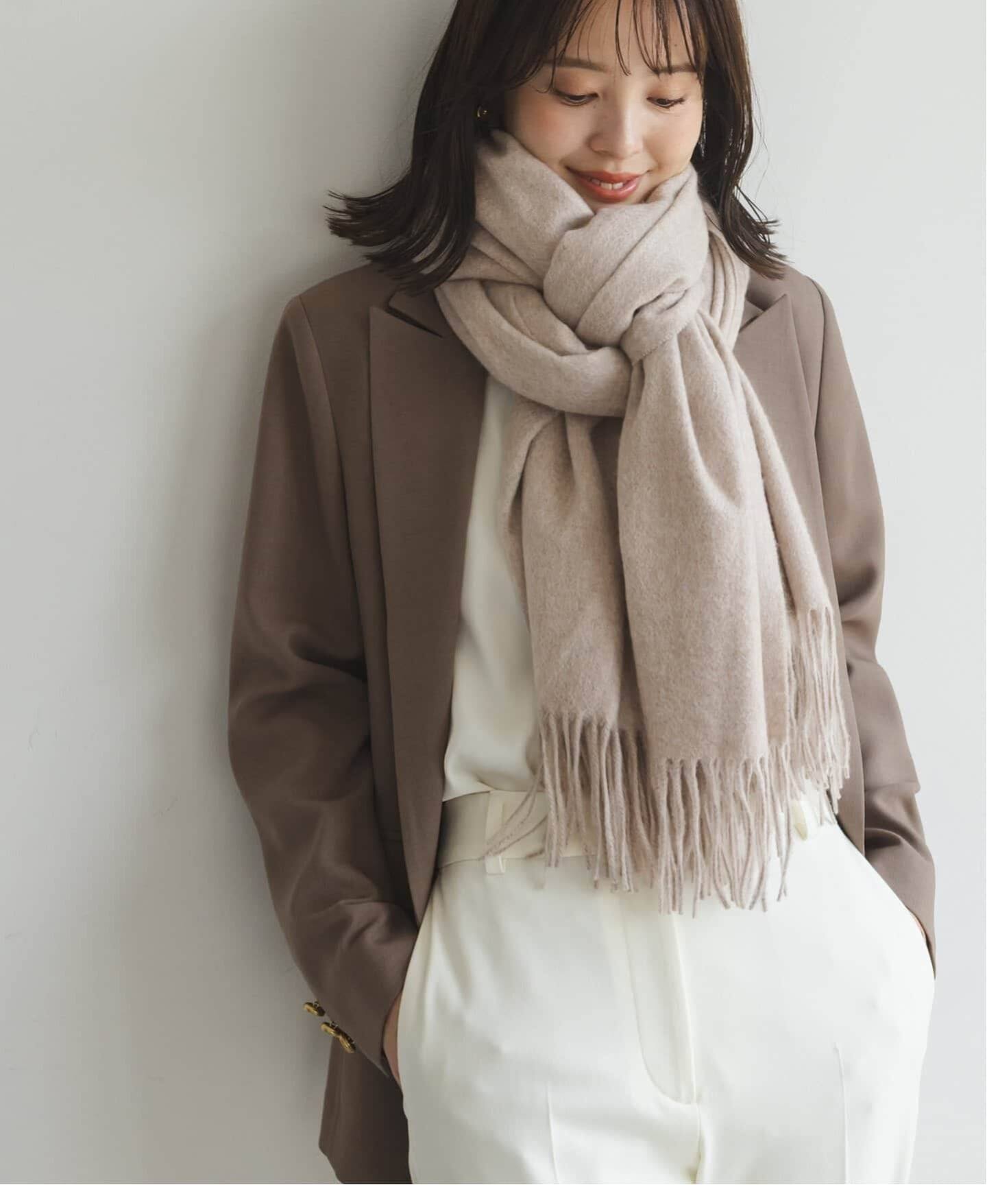 美品　NOBLE ORIGINALカシミヤストール　ホワイト　ノーブル Noble（ノーブル）の「《追加4》ORIGINALカシミヤストール