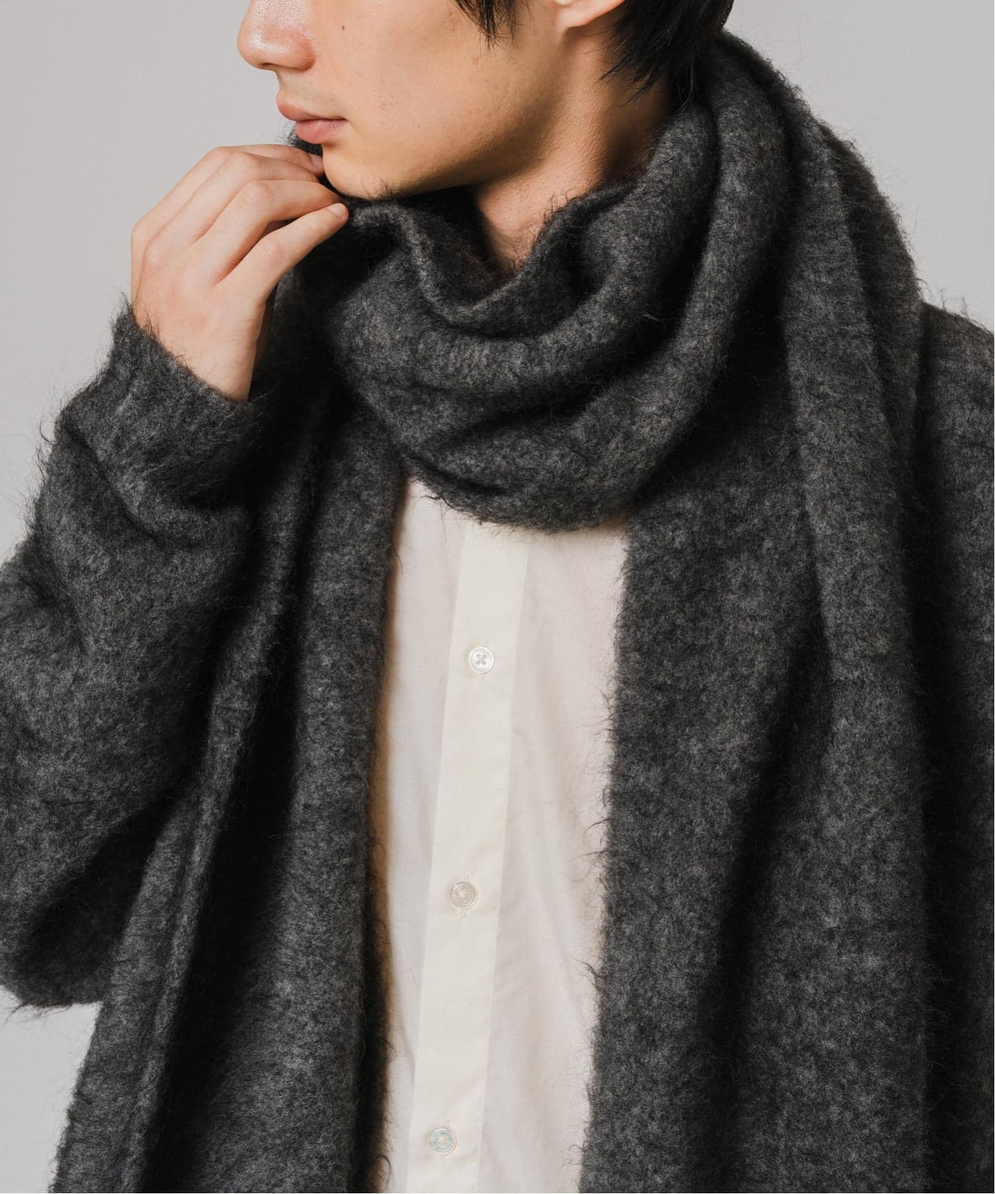E. 3GG ウール/モヘア ストール（マフラー）｜EDIFICE（エディフィス