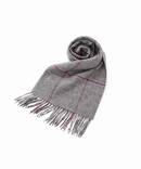 PIACENZA(ピアツェンツァ) シルク/カシミヤ チェックマフラー 30×180