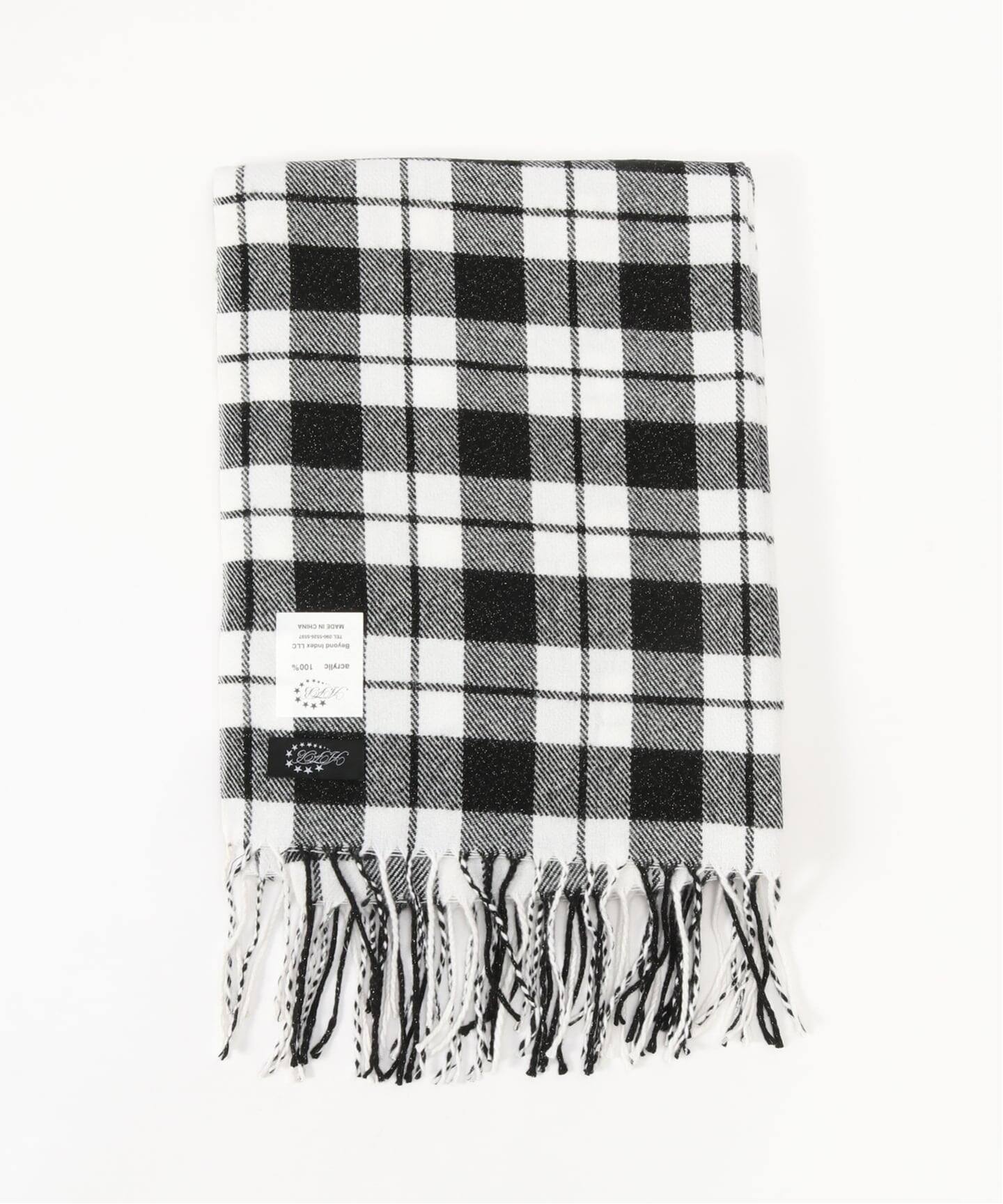 AFB / エーエフビー GLITTER CHECK SCARF（スカーフ／バンダナ）｜PULP