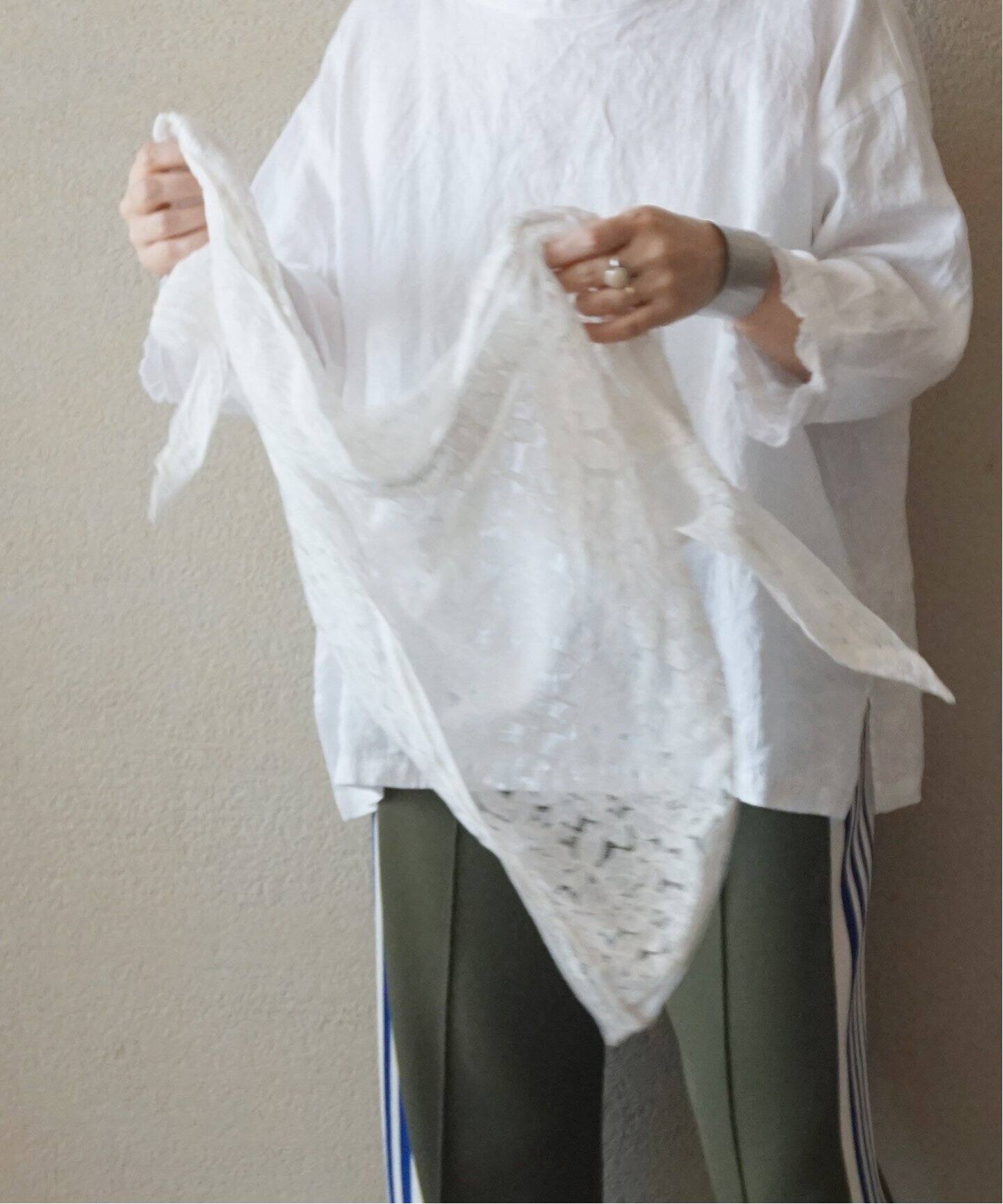 SOIL】 TULLE LACE TRIANGLE STOLE（スカーフ／バンダナ）｜journal