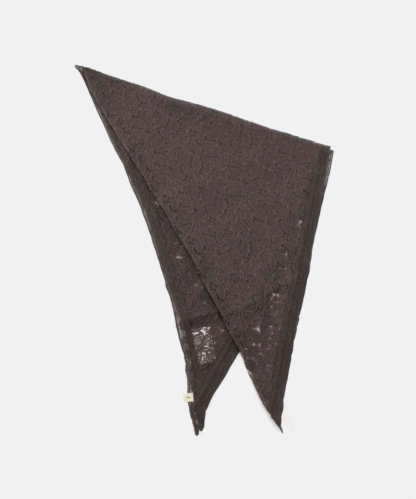 SOIL】 TULLE LACE TRIANGLE STOLE（スカーフ／バンダナ）｜journal