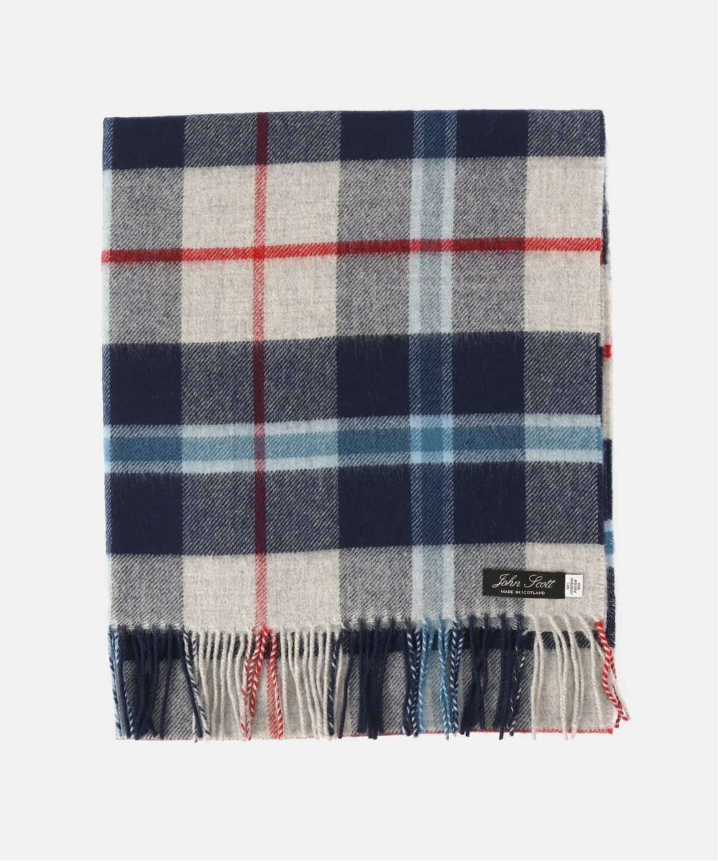 JOHN SCOTT】 LAMBS WOOL SHAWL 70*180cm（ストール）｜journal