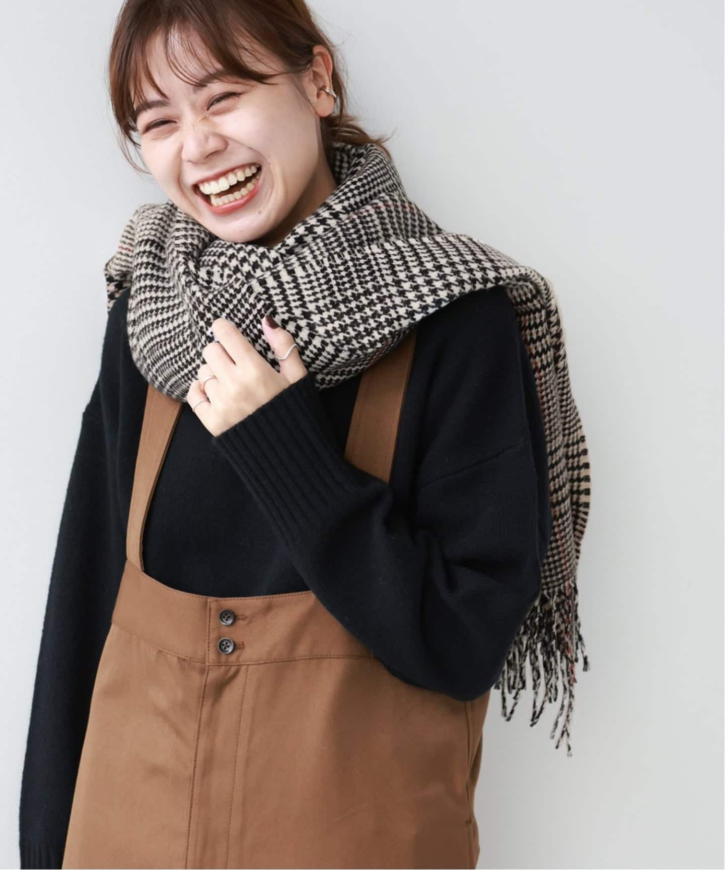 【美品】JOURNAL STANDARD カシミヤ チェックストールマフラー 追加》アクリルチェックストール（マフラー）｜JOURNAL STANDARD