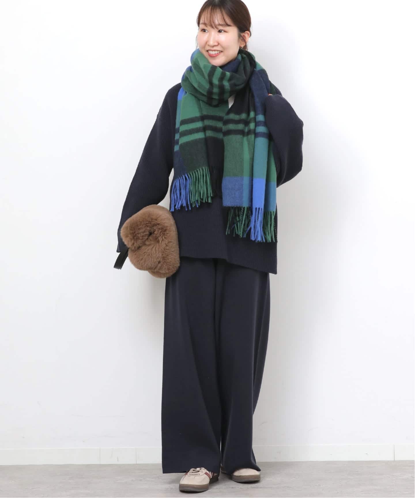 【新品】relume 【TWEEDMILL/ツイードミル】 チェックストール TWEED MILL（ツイードミル） 【並行輸入品】 ブランケット ストール