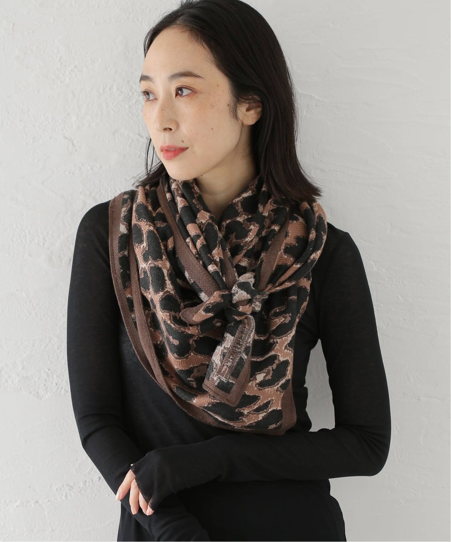 Manipuri】2025AWマニプリ レオパート シルクスカーフ manipuri