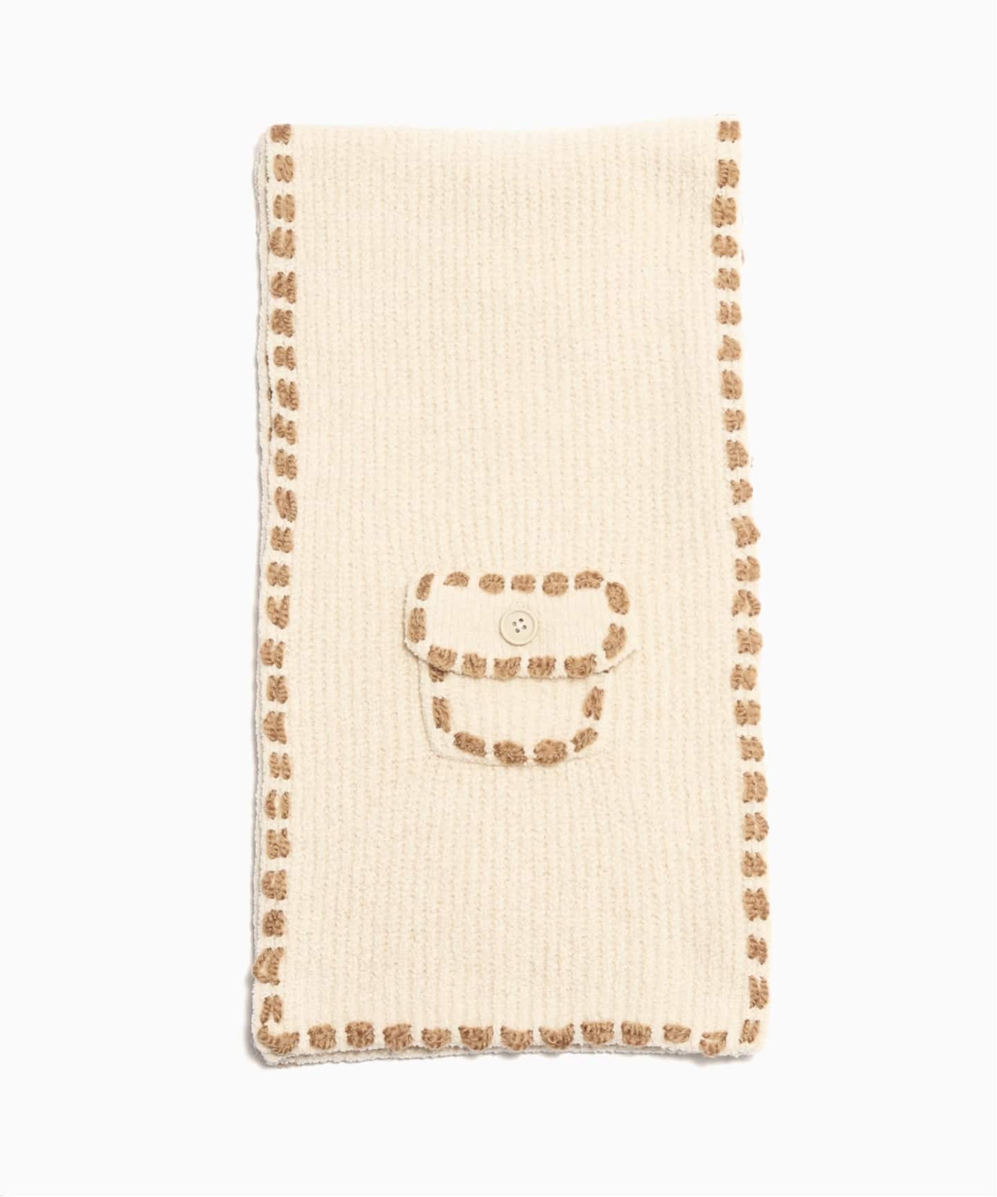 フィンガリン　マフラー PHINGERIN「FELT MUFFLER」white. | gouter le cabinet