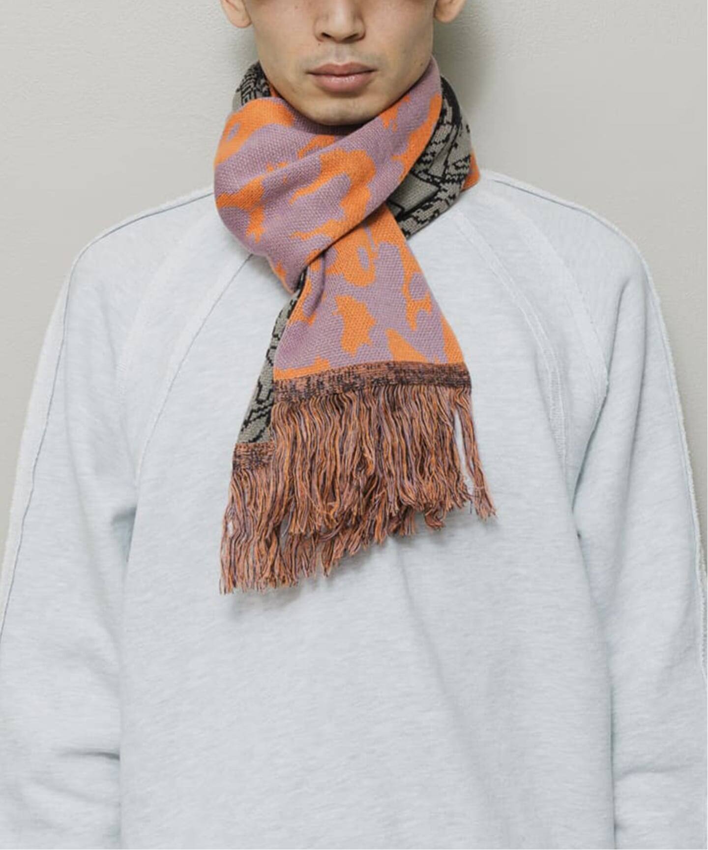 BAL JACQUARD KNIT SOCCER SCARF マフラー BAL / バル JACQUARD KNIT SOCCER SCARF（マフラー）｜JOINT WORKS
