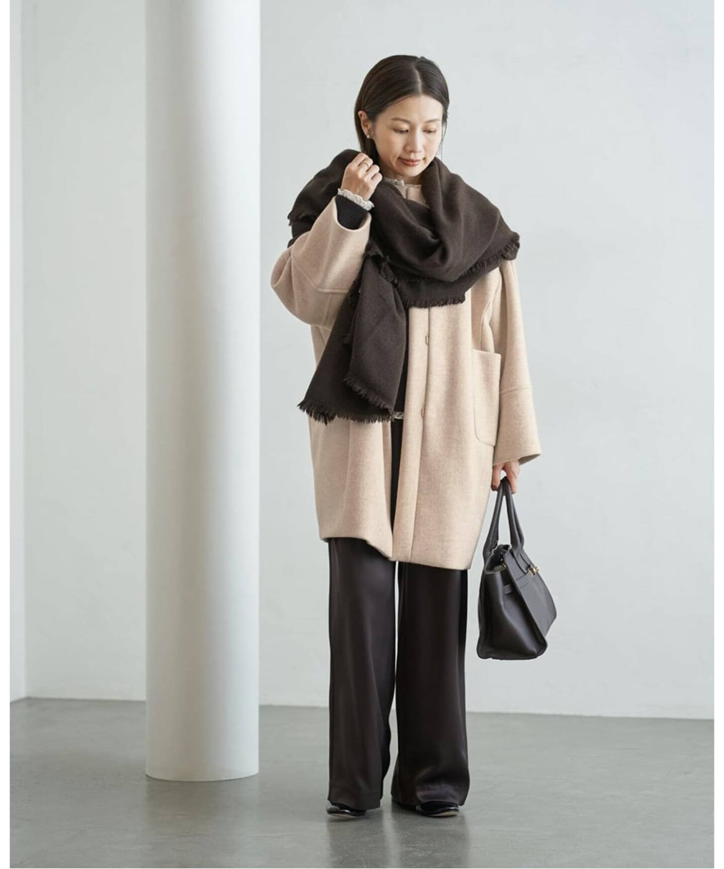 NIMNIMDUAI/ニムニムデュアイ PASHMINA WOOL PLANE STOLE ストール 276