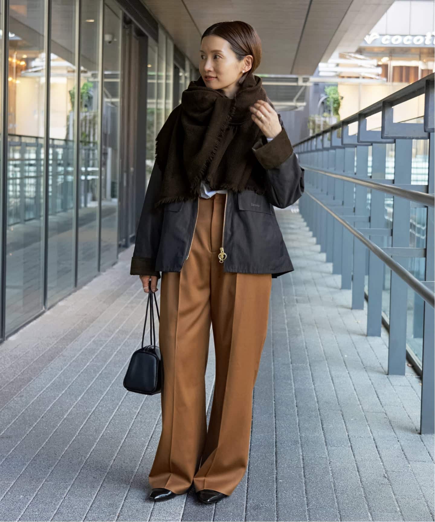 IENA NIMNIMDUAI ストール ブラウン NIMNIMDUAI/ニムニムデュアイ PASHMINA WOOL PLANE STOLE ストール 276