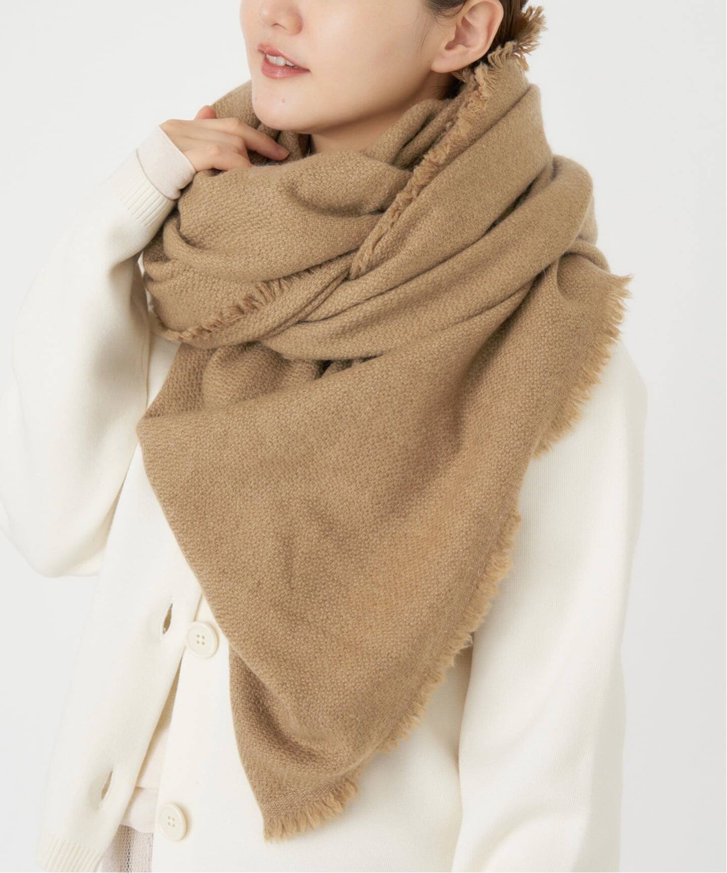 NIMNIMDUAI IENA ストール ニムニムデュアイ リネンウール NIMNIMDUAI/ニムニムデュアイ PASHMINA WOOL PLANE STOLE ストール 276