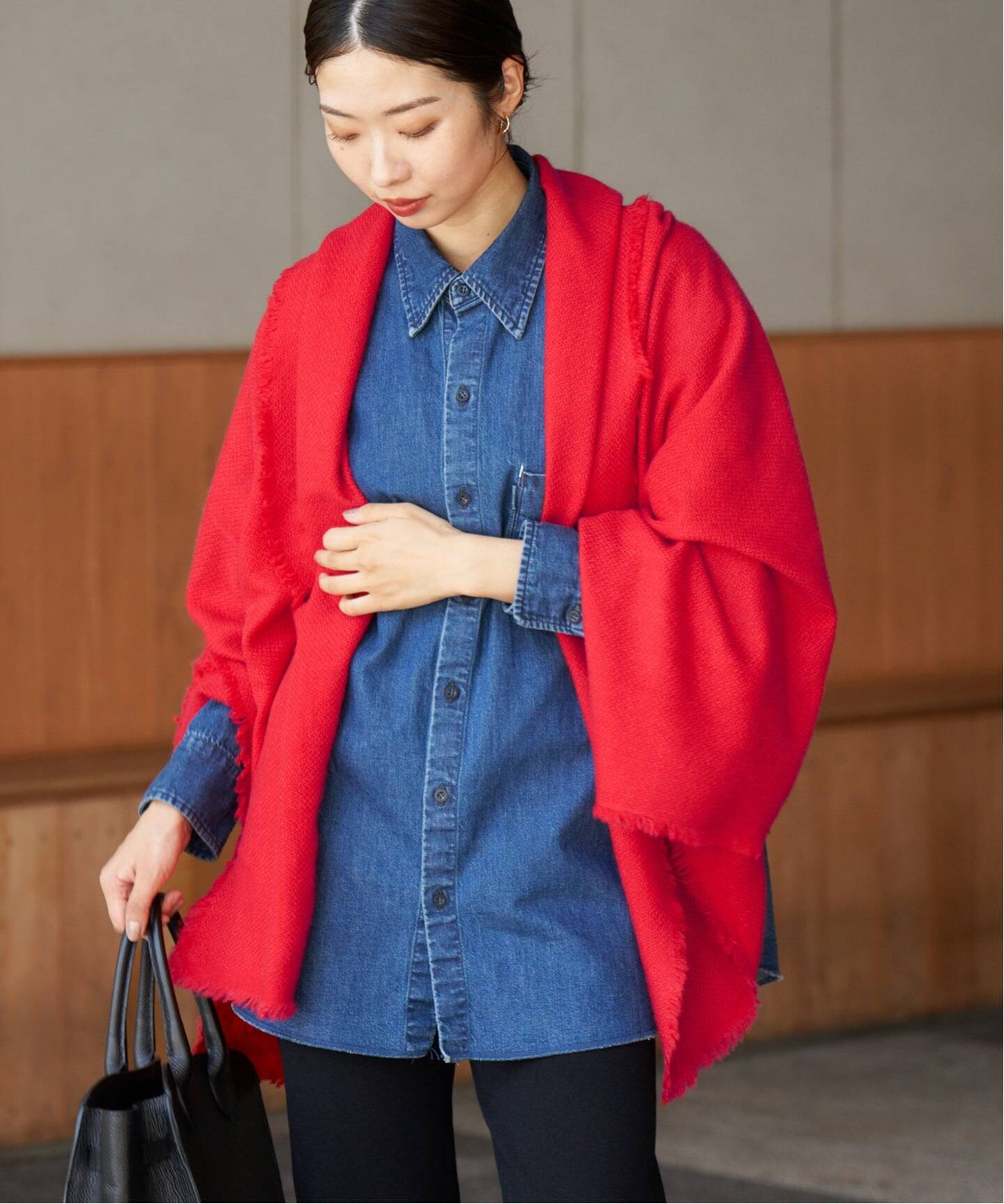 NIMNIMDUAI/ニムニムデュアイ PASHMINA WOOL PLANE STOLE ストール 276