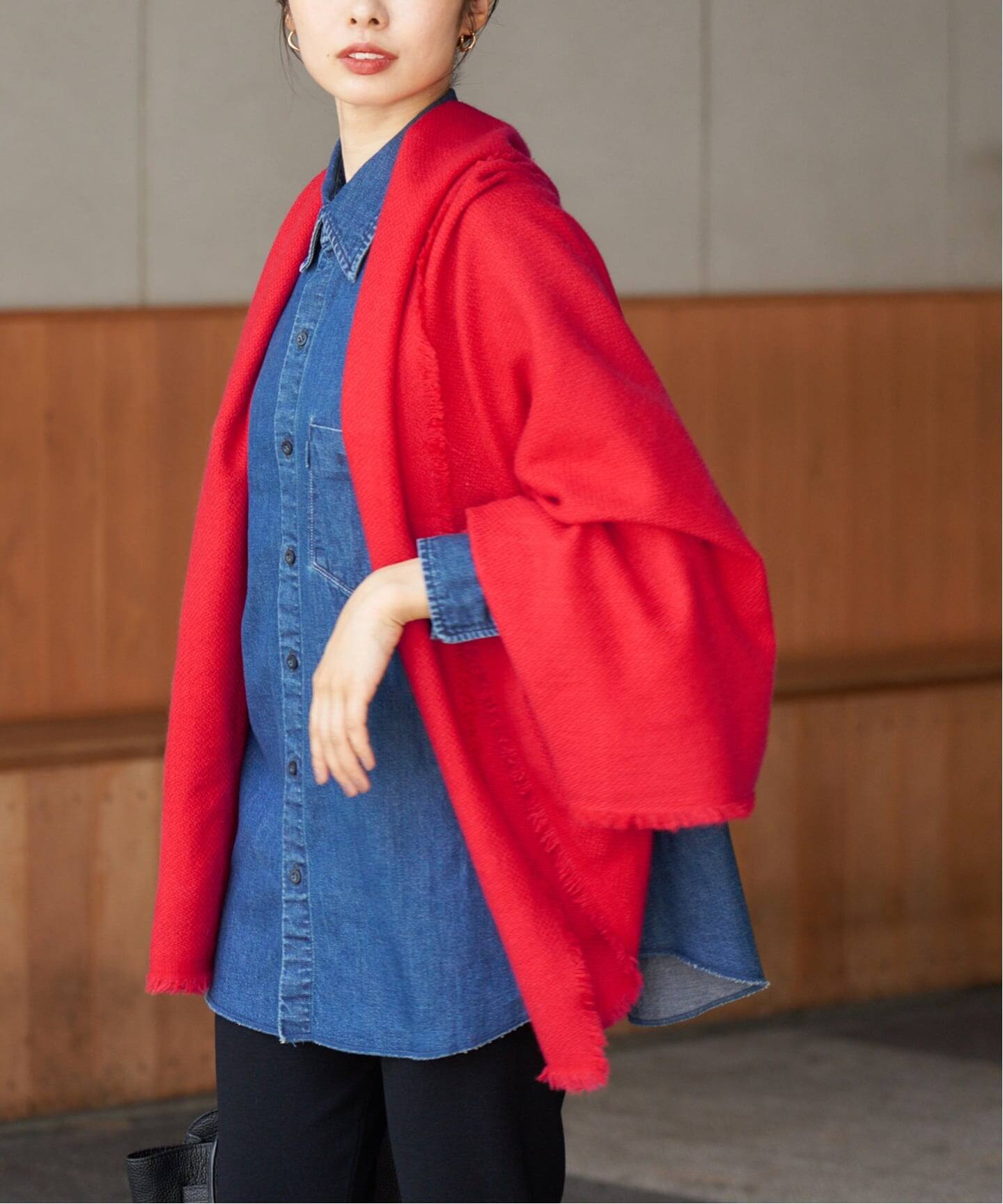 NIMNIMDUAI/ニムニムデュアイ PASHMINA WOOL PLANE STOLE ストール 276
